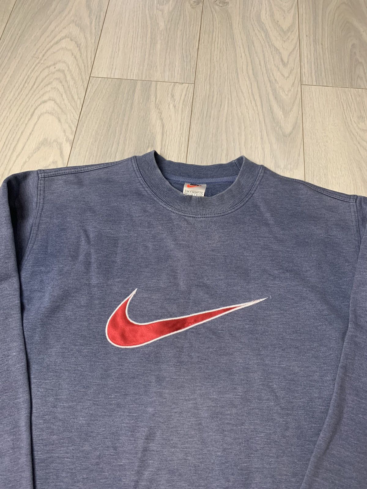 Nike × Vintage Vintage Sweatshirt Nike Centre Swoosh Size US M / EU 48-50 / 2 - 3 Thumbnail