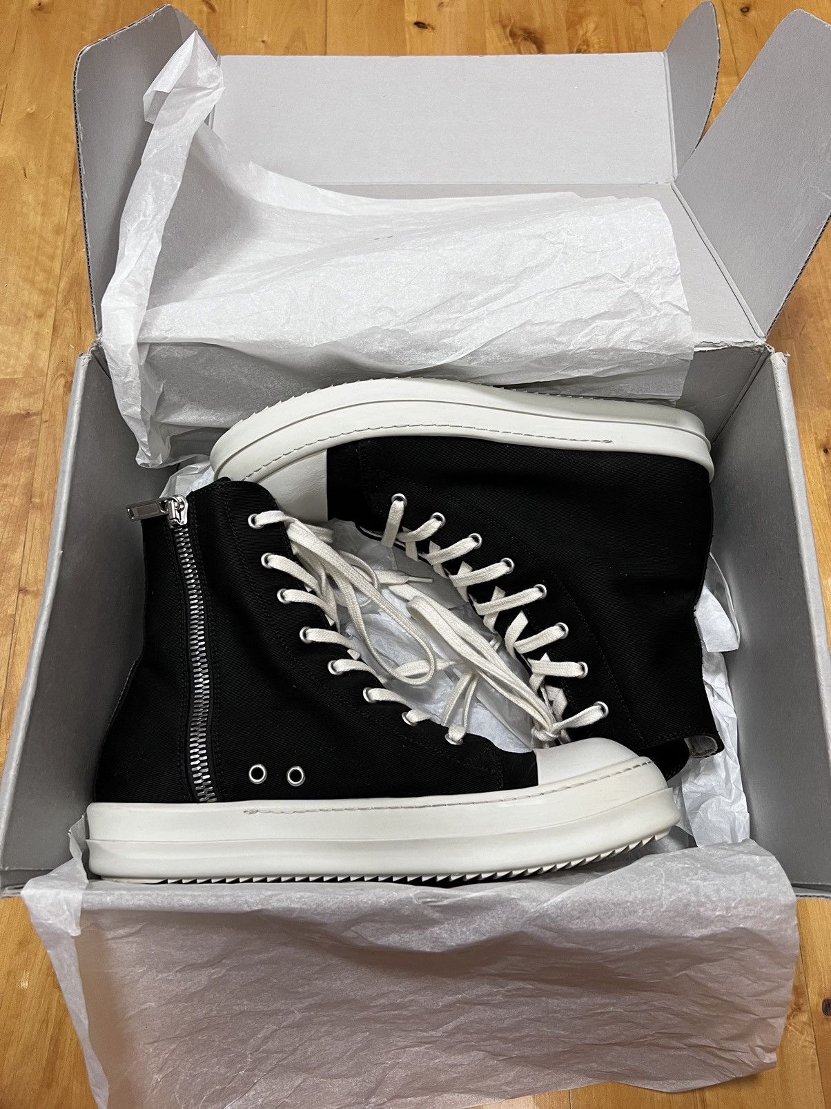 Rick Owens Drkshdw Rick owens drkshdw ramones high top sneakers sz42 Size US 9 / EU 42 - 11 Thumbnail