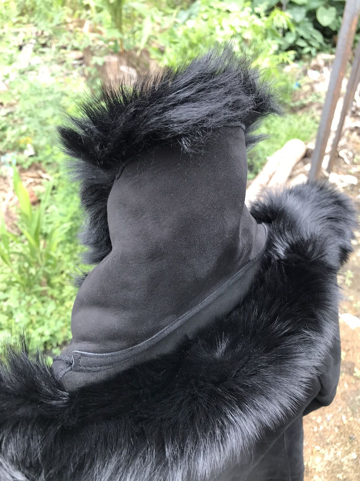 Other 🖤 Black Suede Sheep Shearling Jacket Coat Tuscana Trim Size US M / EU 48-50 / 2 - 8 Thumbnail