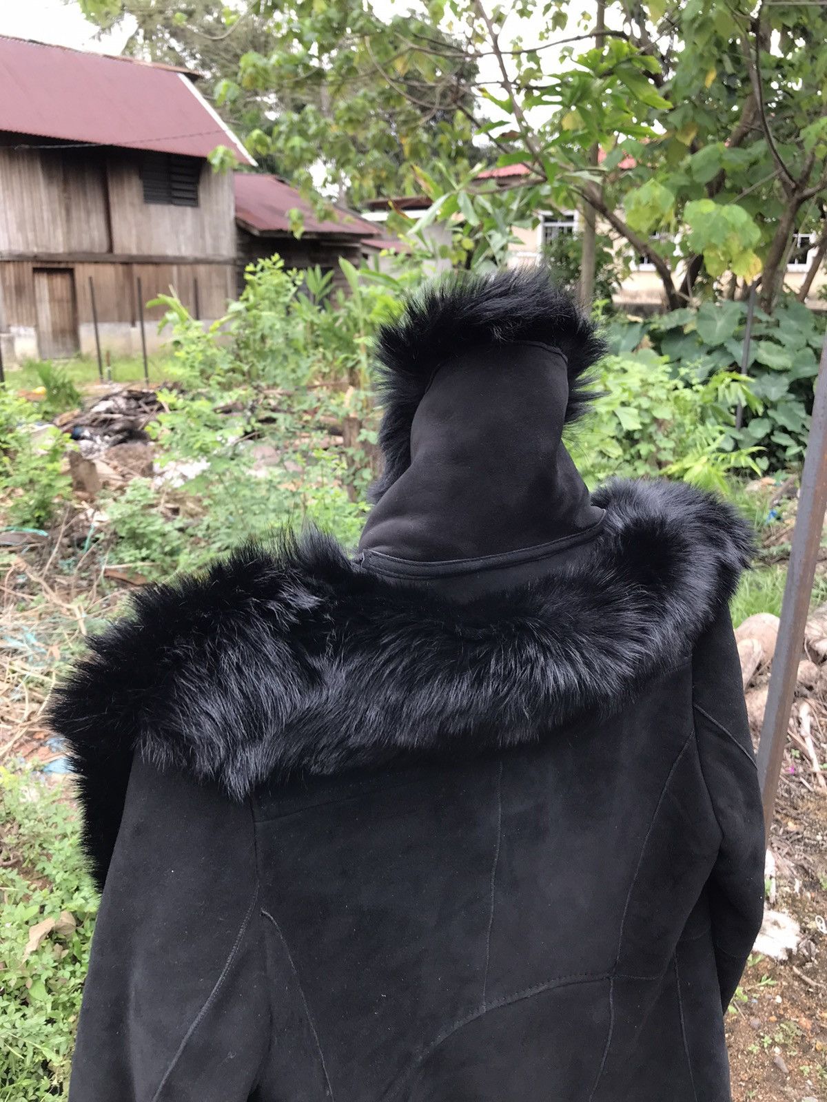 Other 🖤 Black Suede Sheep Shearling Jacket Coat Tuscana Trim Size US M / EU 48-50 / 2 - 9 Thumbnail