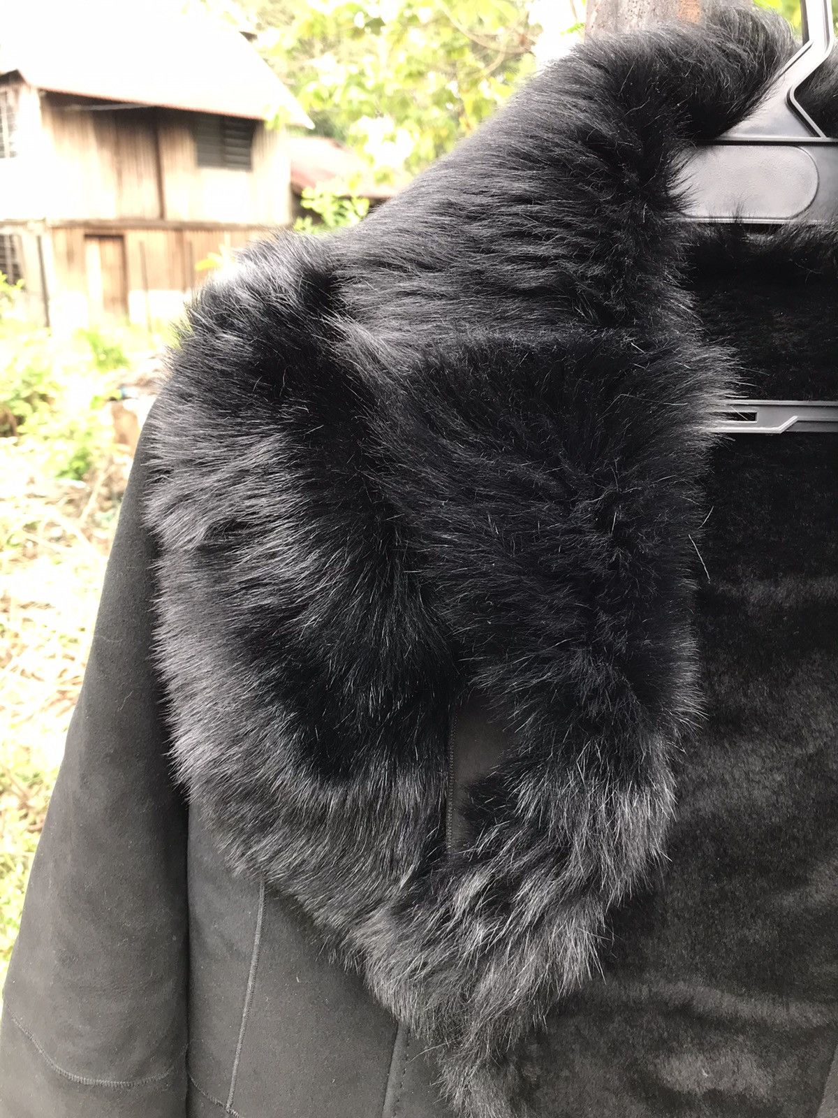 Other 🖤 Black Suede Sheep Shearling Jacket Coat Tuscana Trim Size US M / EU 48-50 / 2 - 11 Thumbnail