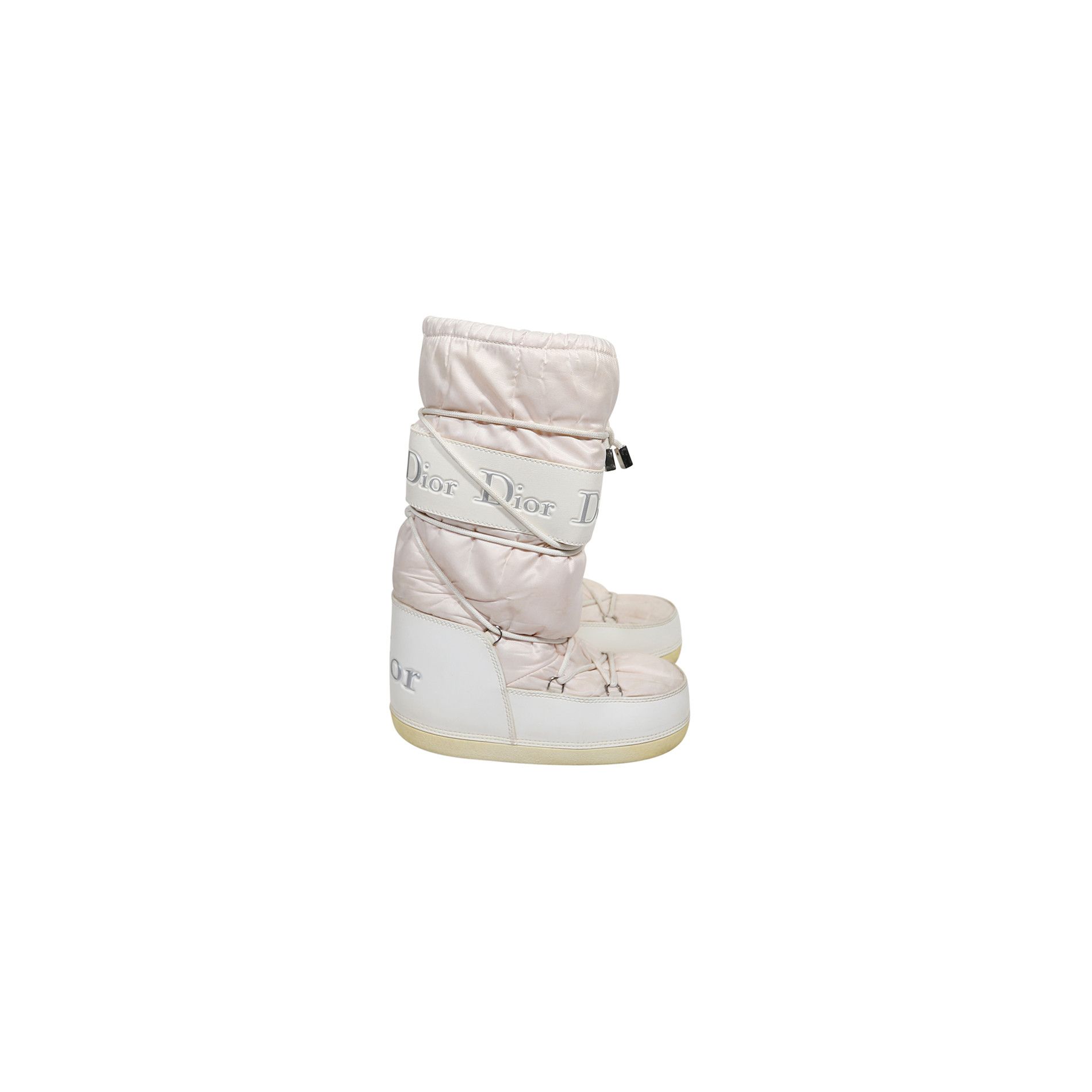 Christian Dior by John Galliano 2000s Baby Pink Moon Boots · INTO