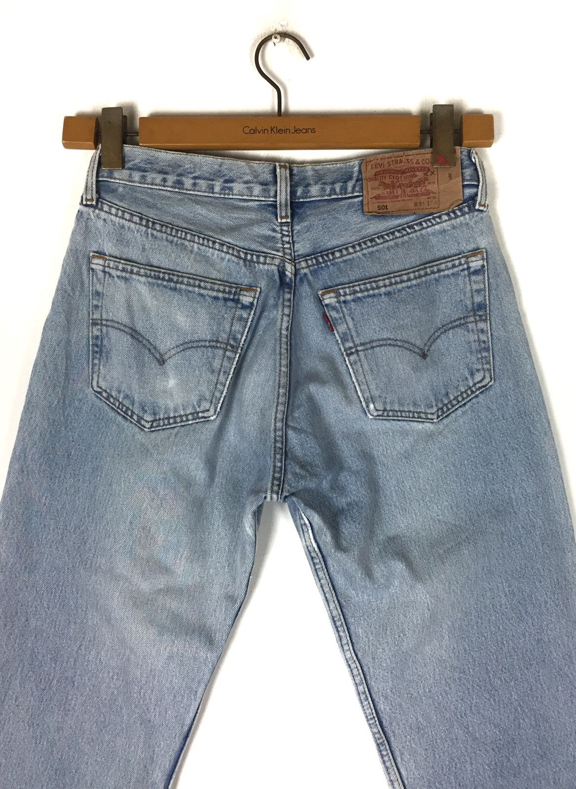 Levi's × Levi's Vintage Clothing Vintage Levis 501 Light Wash Made in USA Kurt kobain Style Size US 30 / EU 46 - 6 Thumbnail