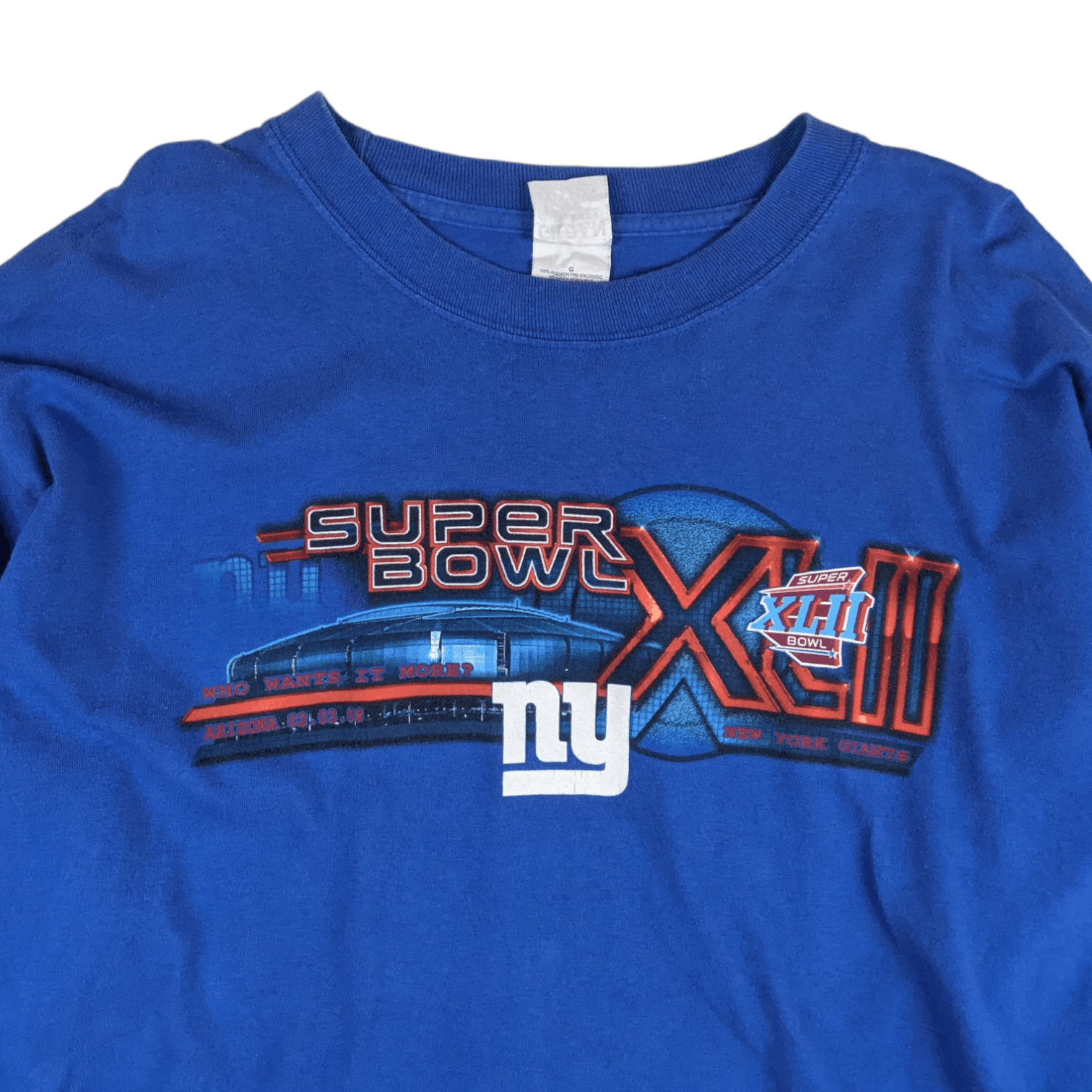 NFL NY GIANTS 2008 Super Bowl XLII Long Sleeve T-Shirt Size US L / EU 52-54 / 3 - 4 Thumbnail