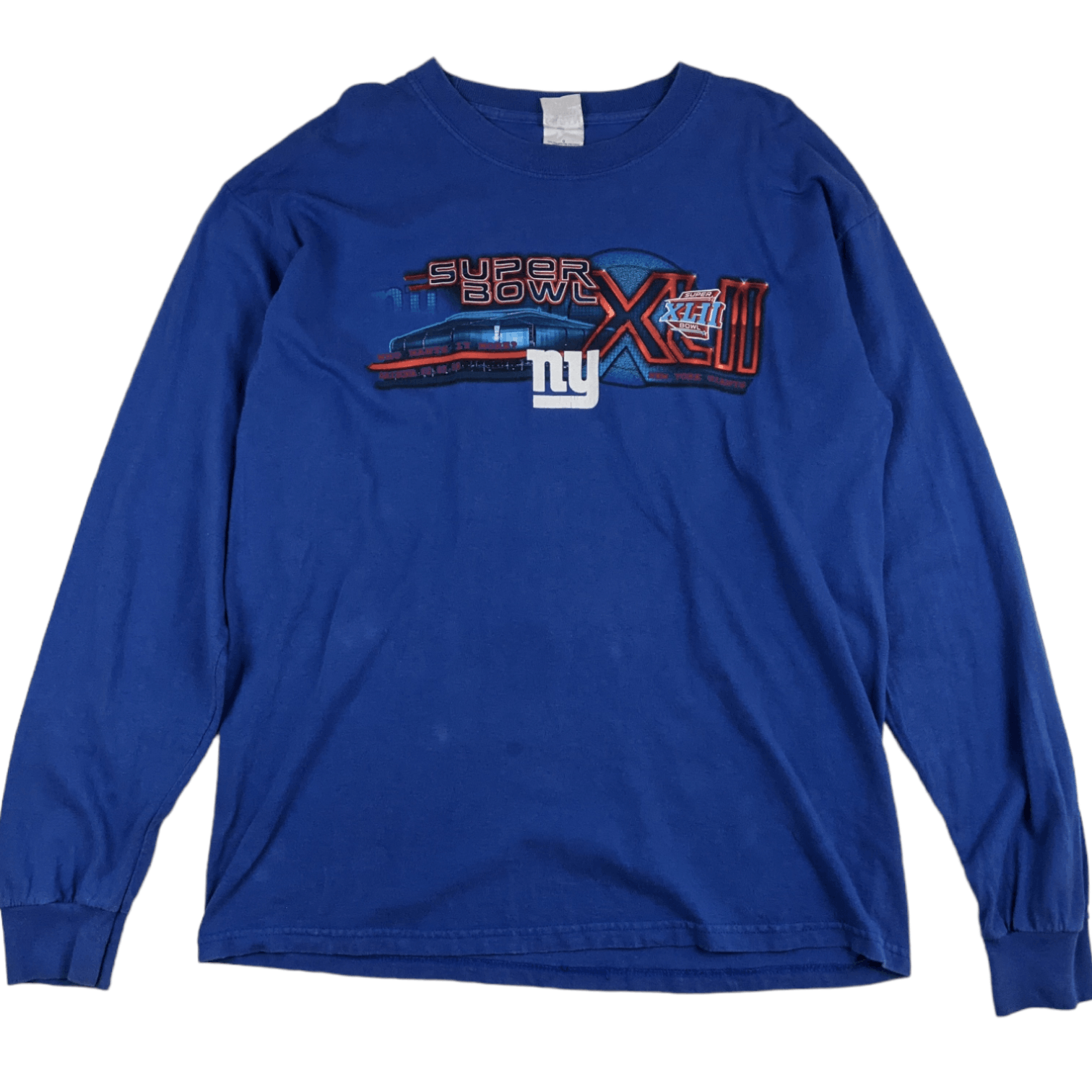 NFL NY GIANTS 2008 Super Bowl XLII Long Sleeve T-Shirt Size US L / EU 52-54 / 3 - 2 Thumbnail