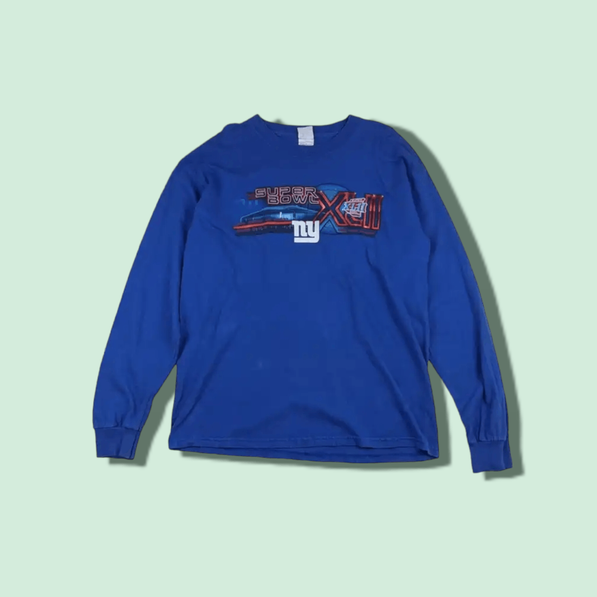 NFL NY GIANTS 2008 Super Bowl XLII Long Sleeve T-Shirt Size US L / EU 52-54 / 3 - 1 Thumbnail