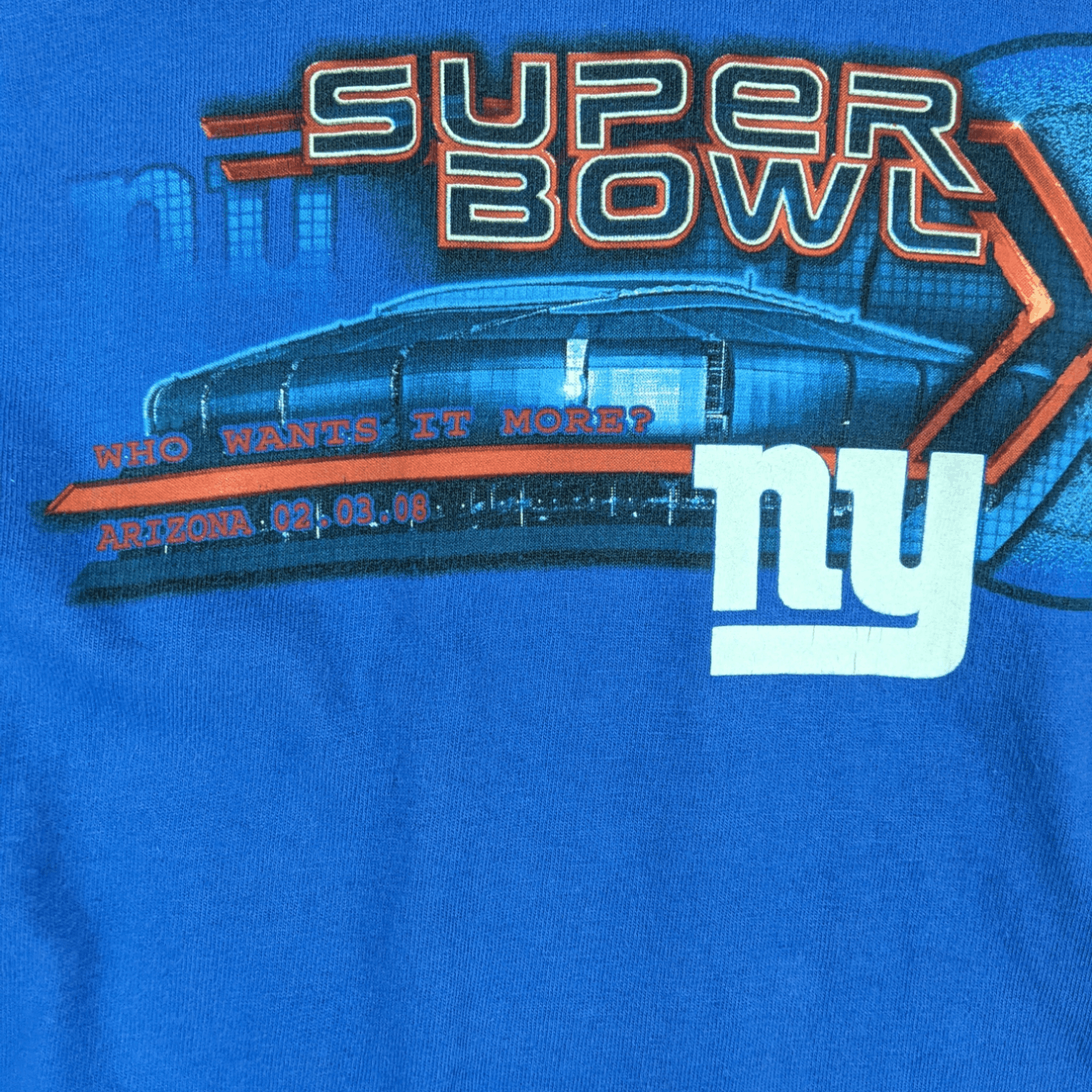NFL NY GIANTS 2008 Super Bowl XLII Long Sleeve T-Shirt Size US L / EU 52-54 / 3 - 5 Thumbnail