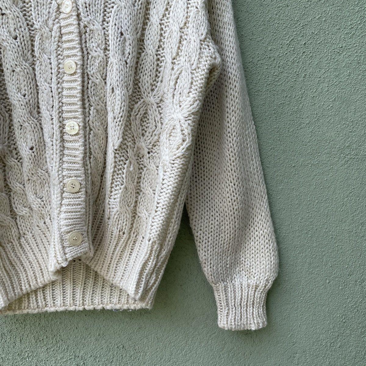 Aran Isles Knitwear Vintage K-Club Knit Cardigan Knitwear Like Kurt Cobain Size US M / EU 48-50 / 2 - 5 Thumbnail