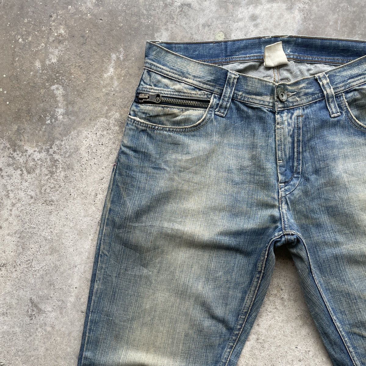 Vintage × Zara Vintage Zara Jeans Faded Denim Pants W33x31 Size US 33 - 3 Thumbnail