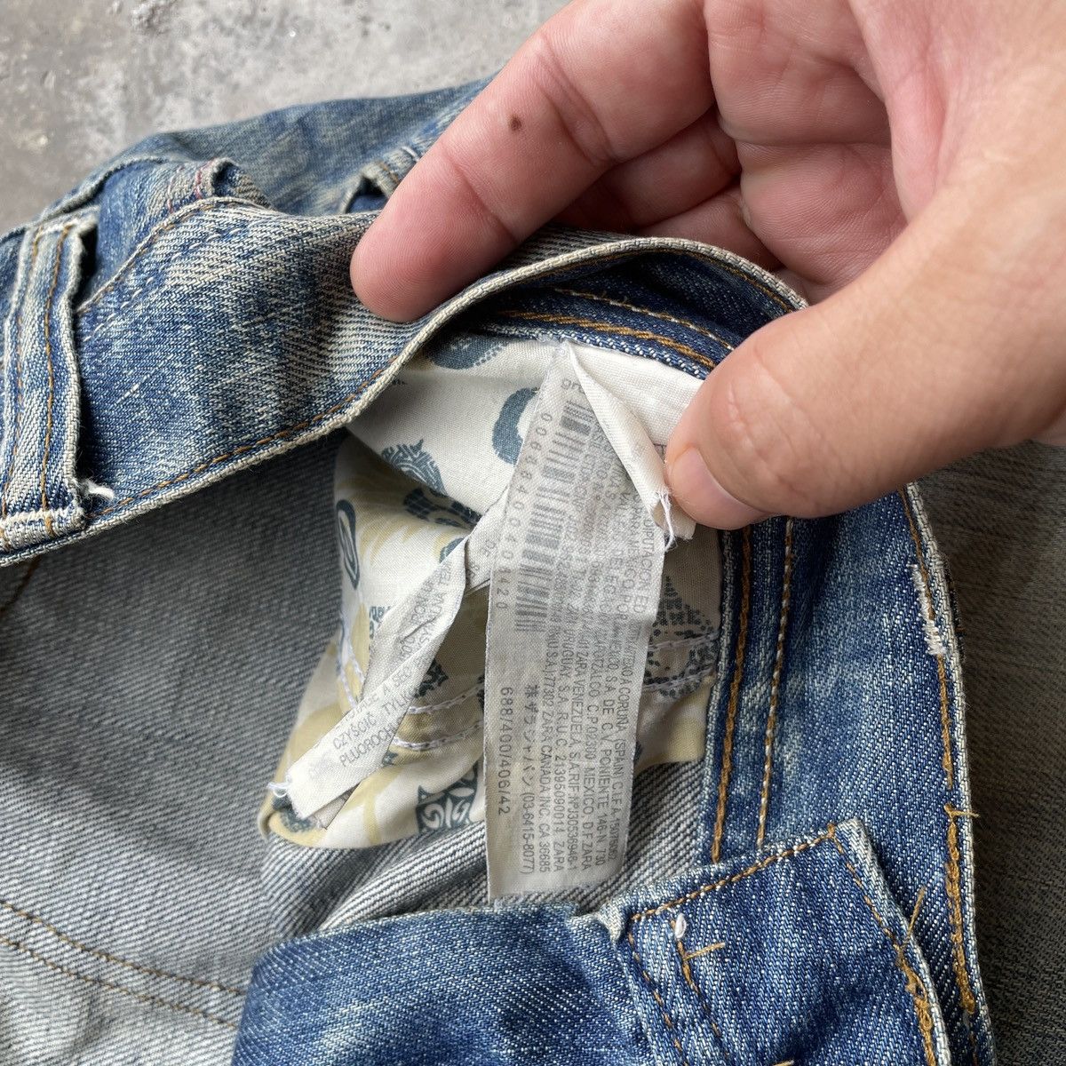 Vintage × Zara Vintage Zara Jeans Faded Denim Pants W33x31 Size US 33 - 7 Thumbnail