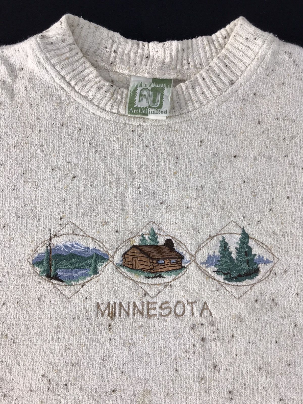 Vintage 90s Art Unlimited Minnesota USA Embroidery Sweat R187j Size US L / EU 52-54 / 3 - 3 Thumbnail
