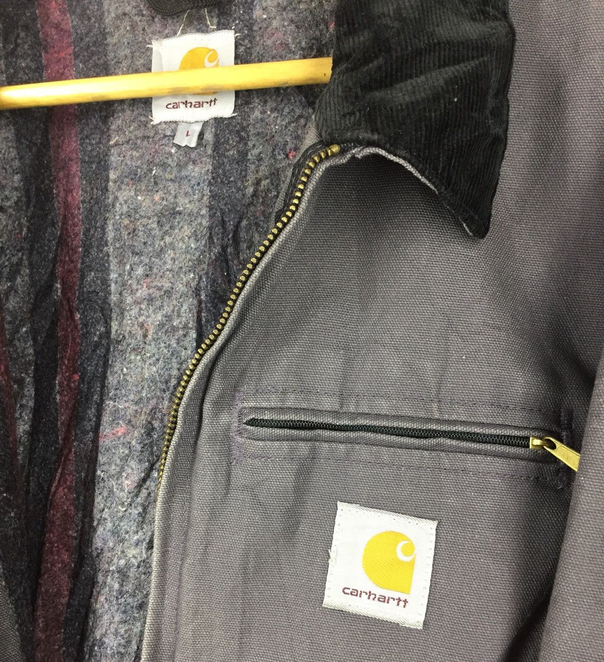 Carhartt Carhartt Duck Detroit Blanket Lined Faded jacket Size US L / EU 52-54 / 3 - 9 Thumbnail