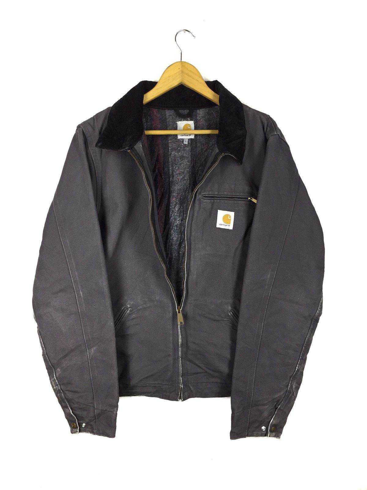 Carhartt Carhartt Duck Detroit Blanket Lined Faded jacket Size US L / EU 52-54 / 3 - 3 Thumbnail