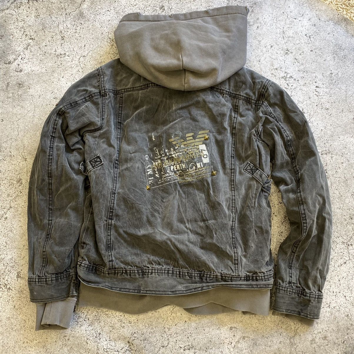 EMPORIO ARMANI | MADE IN ITALY 90'S LEATER JACKET [USED]