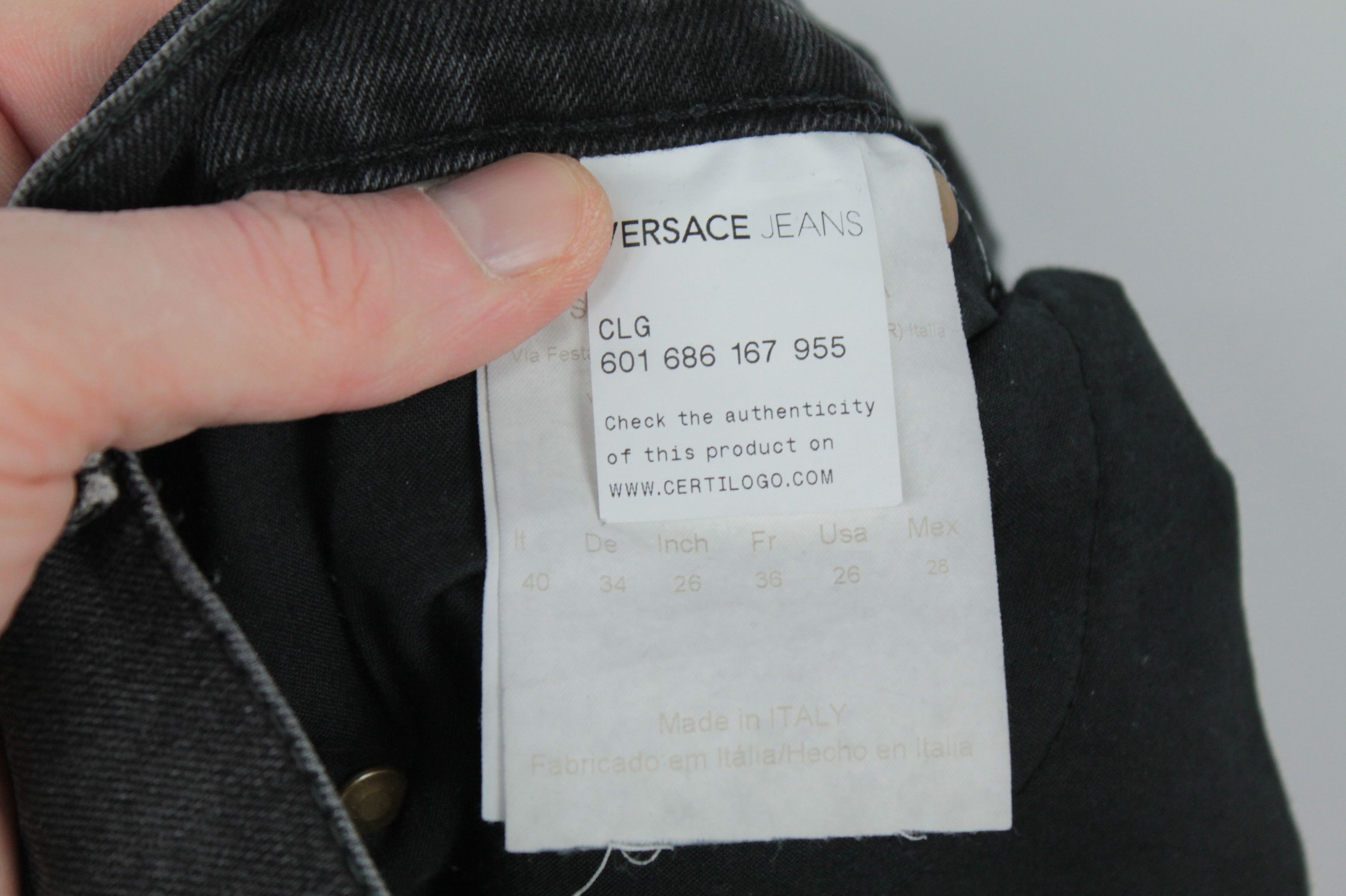 Versace × Versace Jeans Couture Versace Jeans Skinny Fit Cropped Black Denim Jeans Women's Size 26" / US 2 / IT 38 - 8 Thumbnail