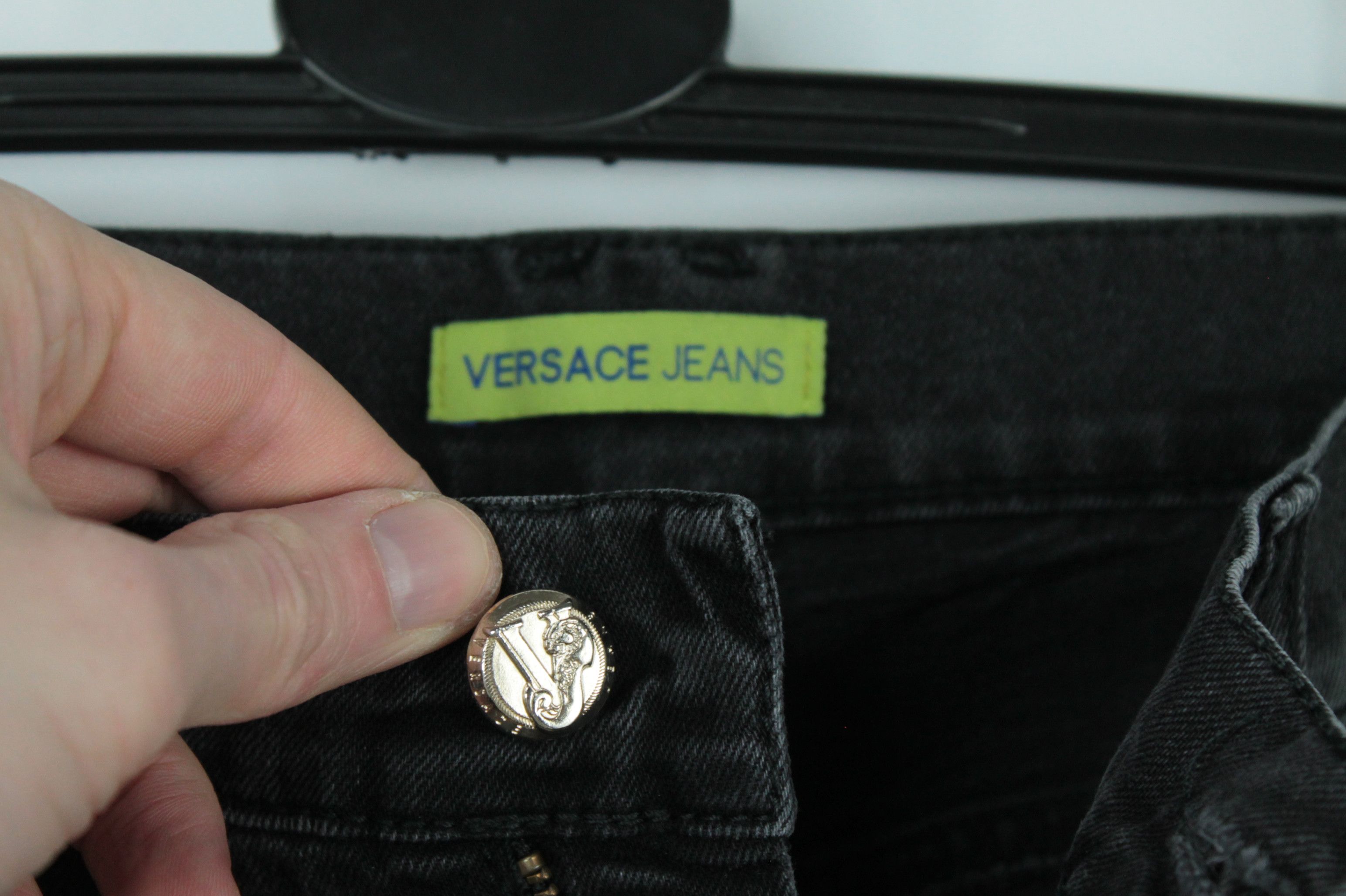 Versace × Versace Jeans Couture Versace Jeans Skinny Fit Cropped Black Denim Jeans Women's Size 26" / US 2 / IT 38 - 4 Thumbnail