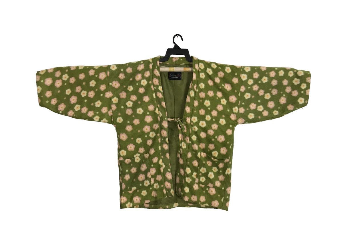 Japanese Brand 90s Padded Japanese Kimono Hanten Haori Cardigan Floral Size XL / US 12-14 / IT 48-50 - 1 Thumbnail