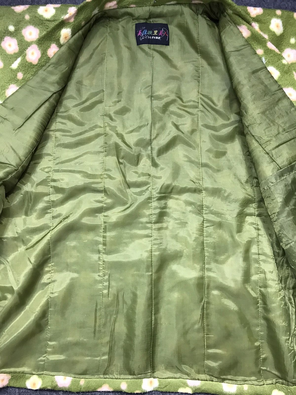 Japanese Brand 90s Padded Japanese Kimono Hanten Haori Cardigan Floral Size XL / US 12-14 / IT 48-50 - 4 Thumbnail