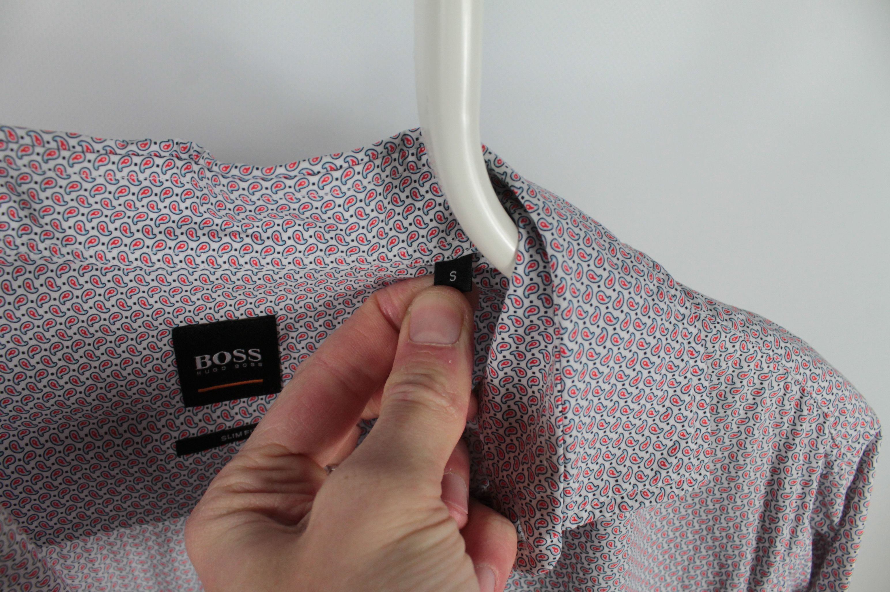 Hugo Boss Hugo Boss Magneton Slim Fit Monogram Formal Dress Shirt Size US S / EU 44-46 / 1 - 7 Thumbnail