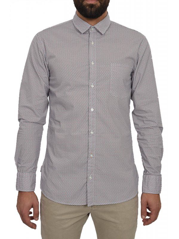 Hugo Boss Hugo Boss Magneton Slim Fit Monogram Formal Dress Shirt Size US S / EU 44-46 / 1 - 1 Thumbnail