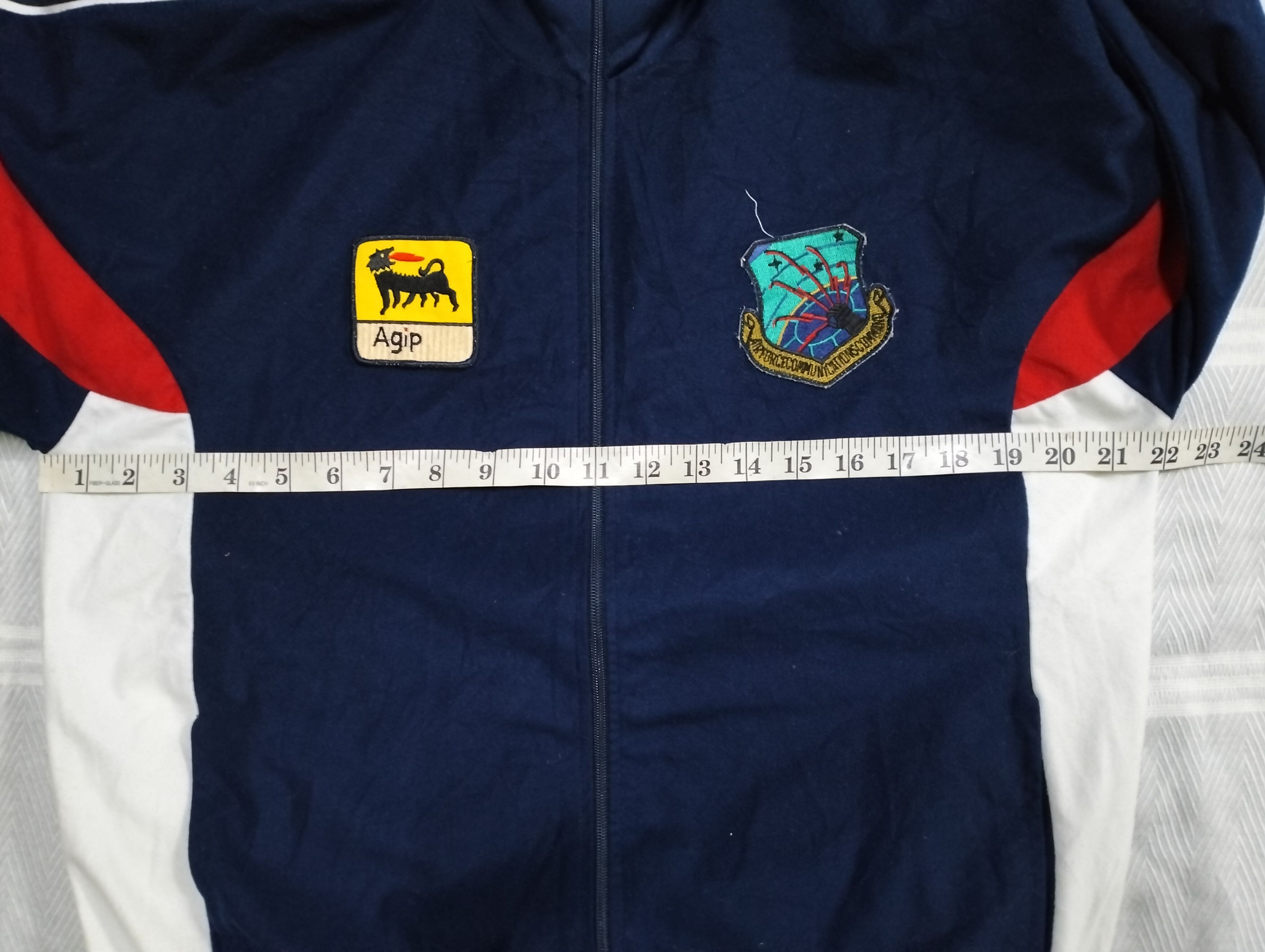 Japanese Brand Vintage Agip Track Polyester Sweater Zipper Jacket Size US M / EU 48-50 / 2 - 22 Thumbnail
