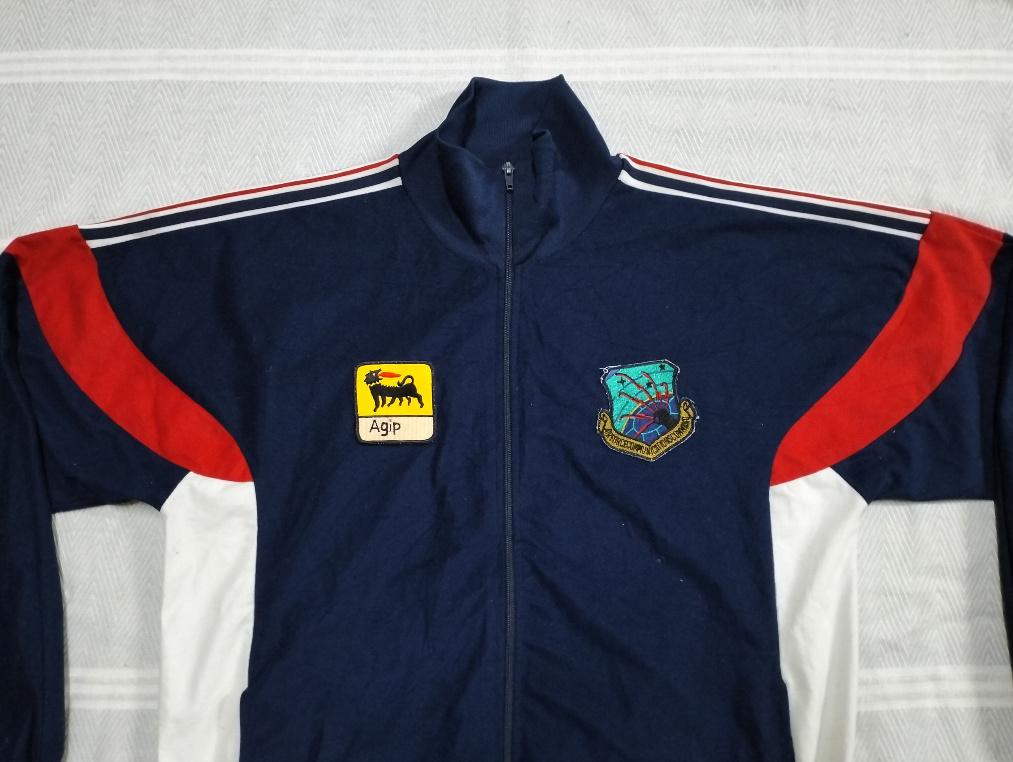 Japanese Brand Vintage Agip Track Polyester Sweater Zipper Jacket Size US M / EU 48-50 / 2 - 7 Thumbnail