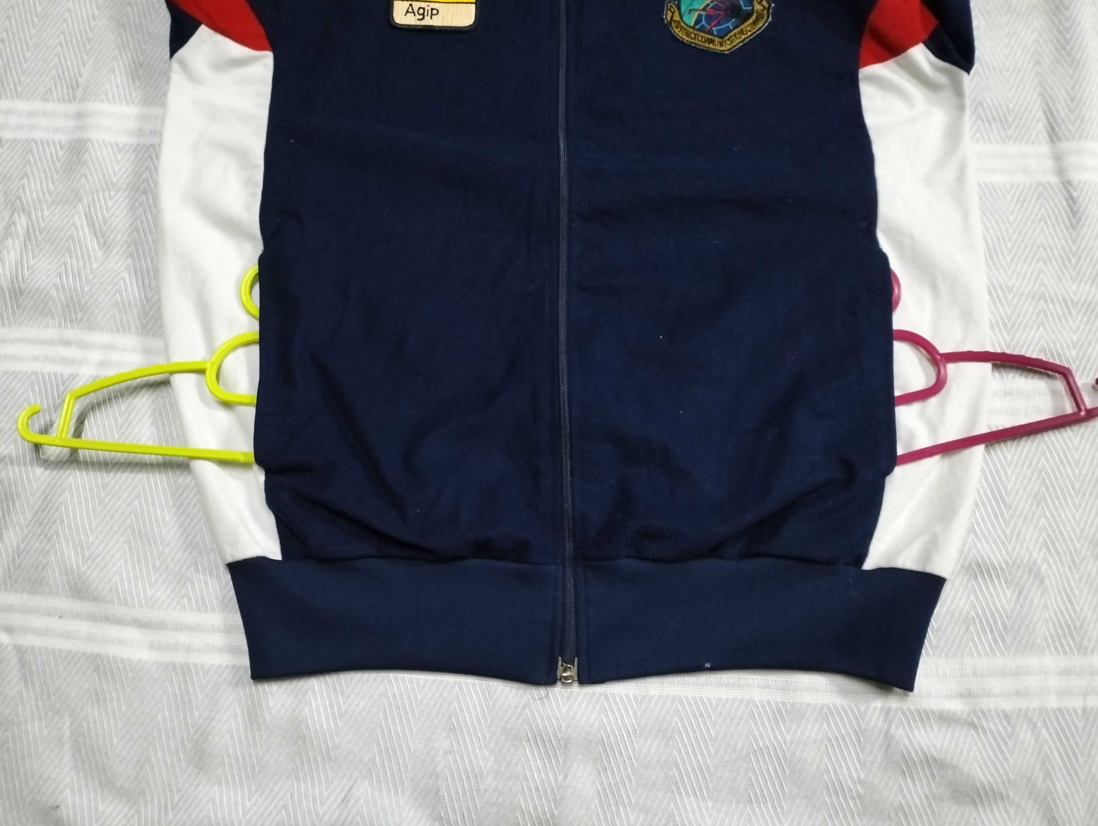 Japanese Brand Vintage Agip Track Polyester Sweater Zipper Jacket Size US M / EU 48-50 / 2 - 14 Thumbnail