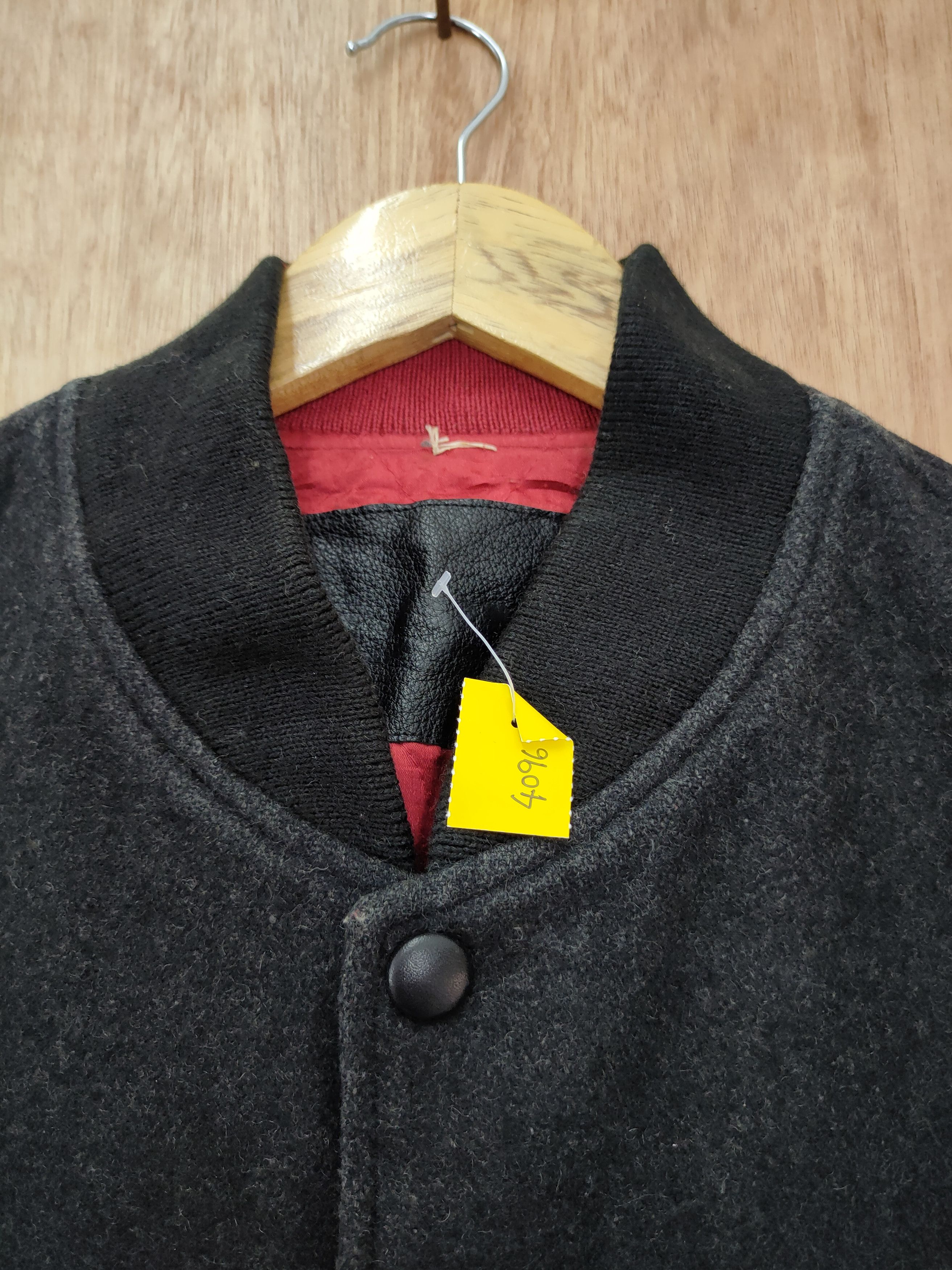 Mr. Junko Mr Junko Koshino varsity wool leather jacket #4096DL Size US L / EU 52-54 / 3 - 11 Thumbnail