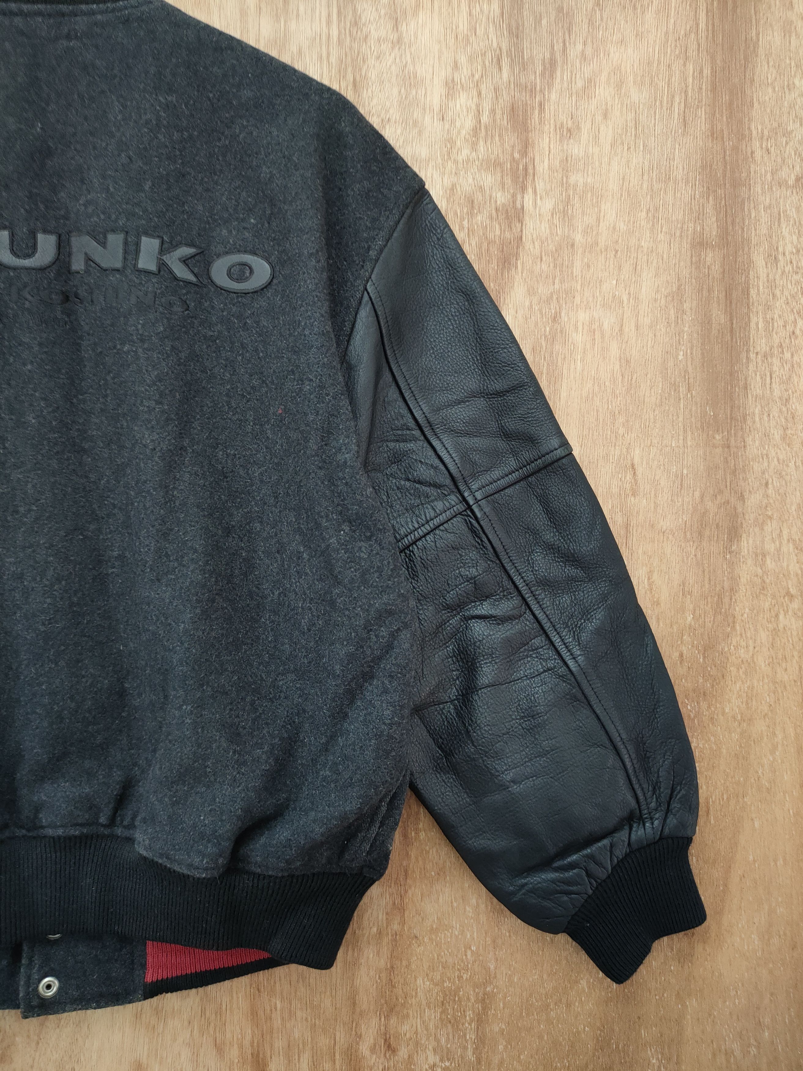 Mr. Junko Mr Junko Koshino varsity wool leather jacket #4096DL Size US L / EU 52-54 / 3 - 3 Thumbnail