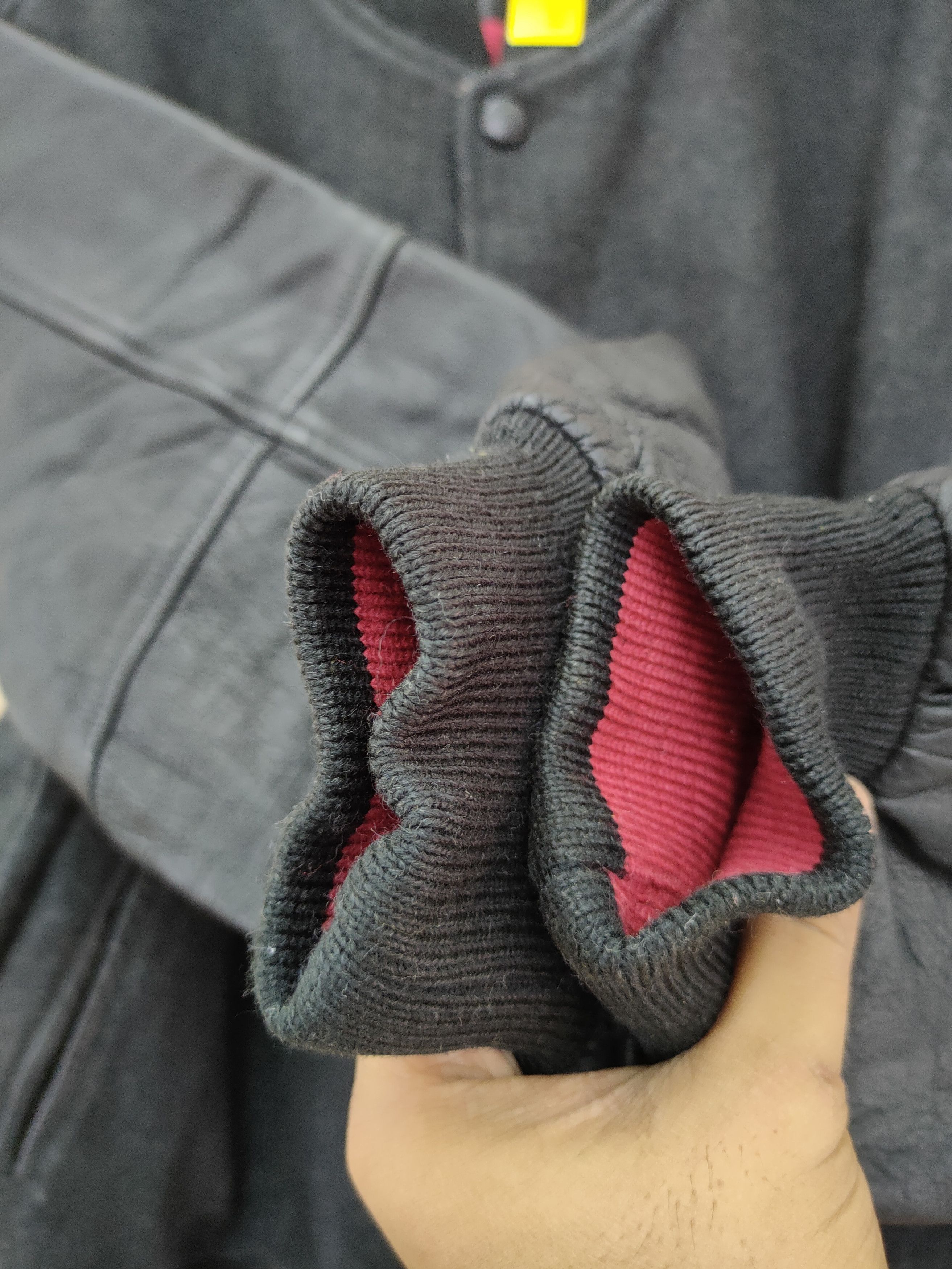 Mr. Junko Mr Junko Koshino varsity wool leather jacket #4096DL Size US L / EU 52-54 / 3 - 13 Thumbnail