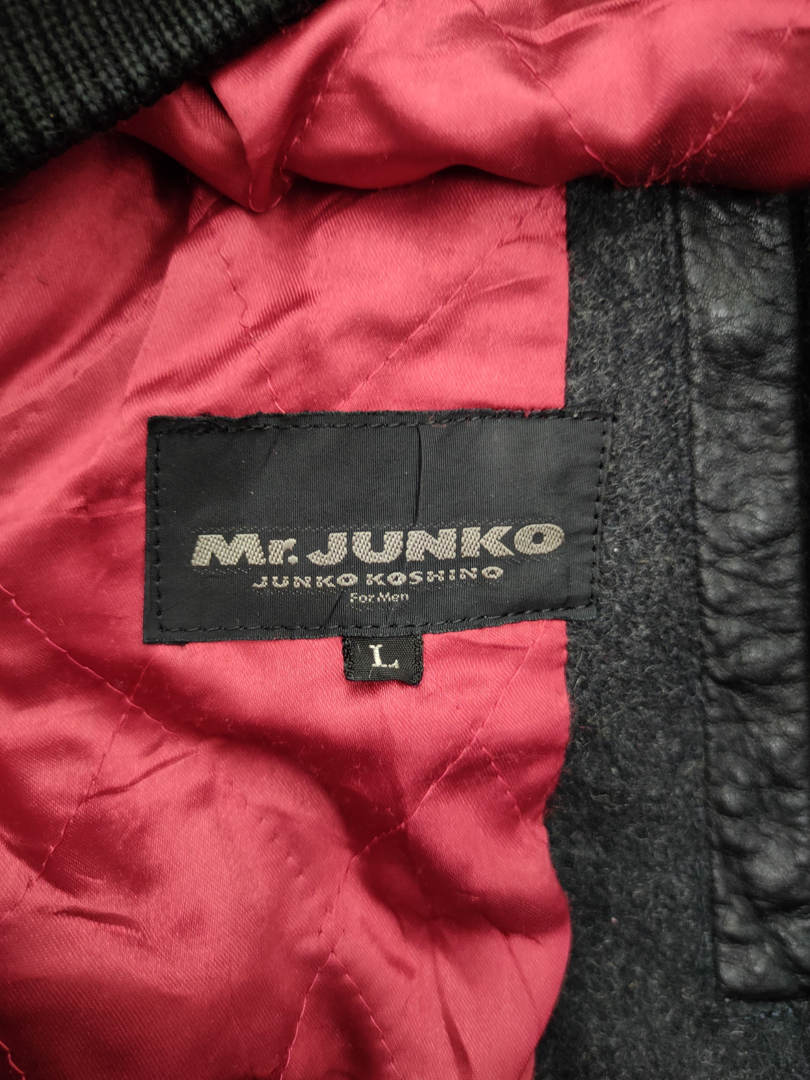 Mr. Junko Mr Junko Koshino varsity wool leather jacket #4096DL Size US L / EU 52-54 / 3 - 7 Thumbnail
