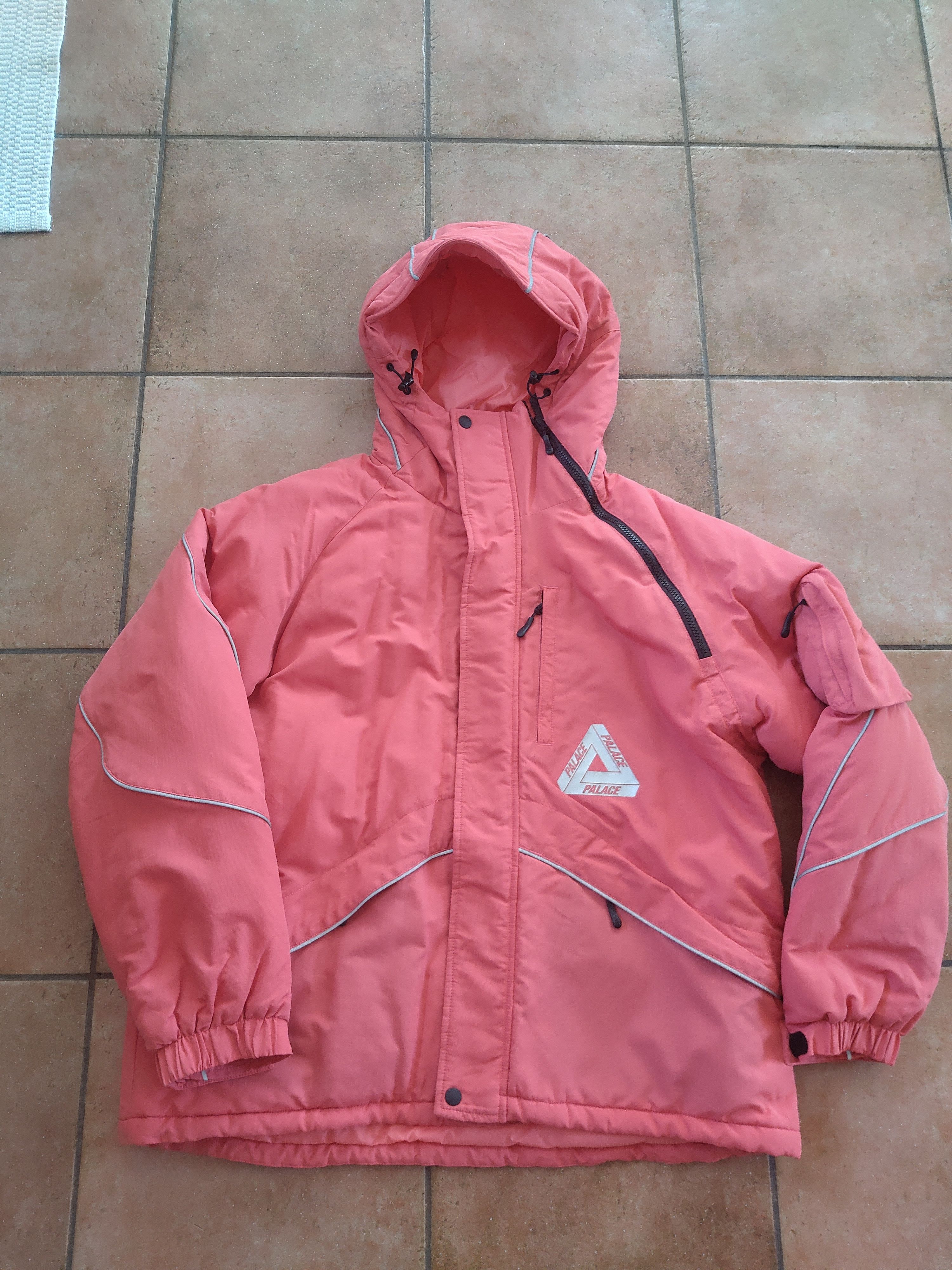 Palace Palace M-Tech Hooded Jacket Red / Pink | Grailed