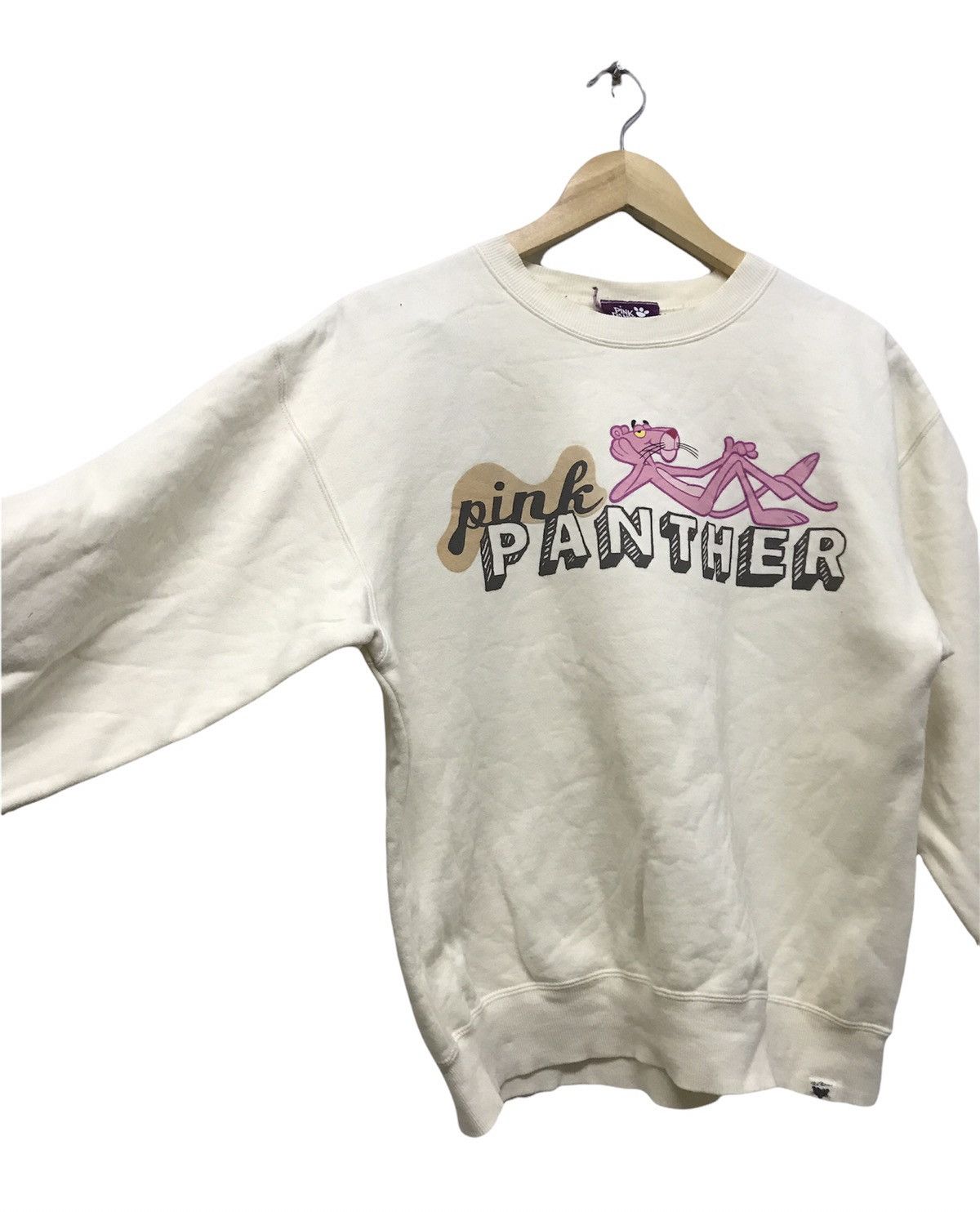 Vintage Vintage Pink Panther Big Logo Sweatshirt Size L / US 10 / IT 46 - 4 Thumbnail