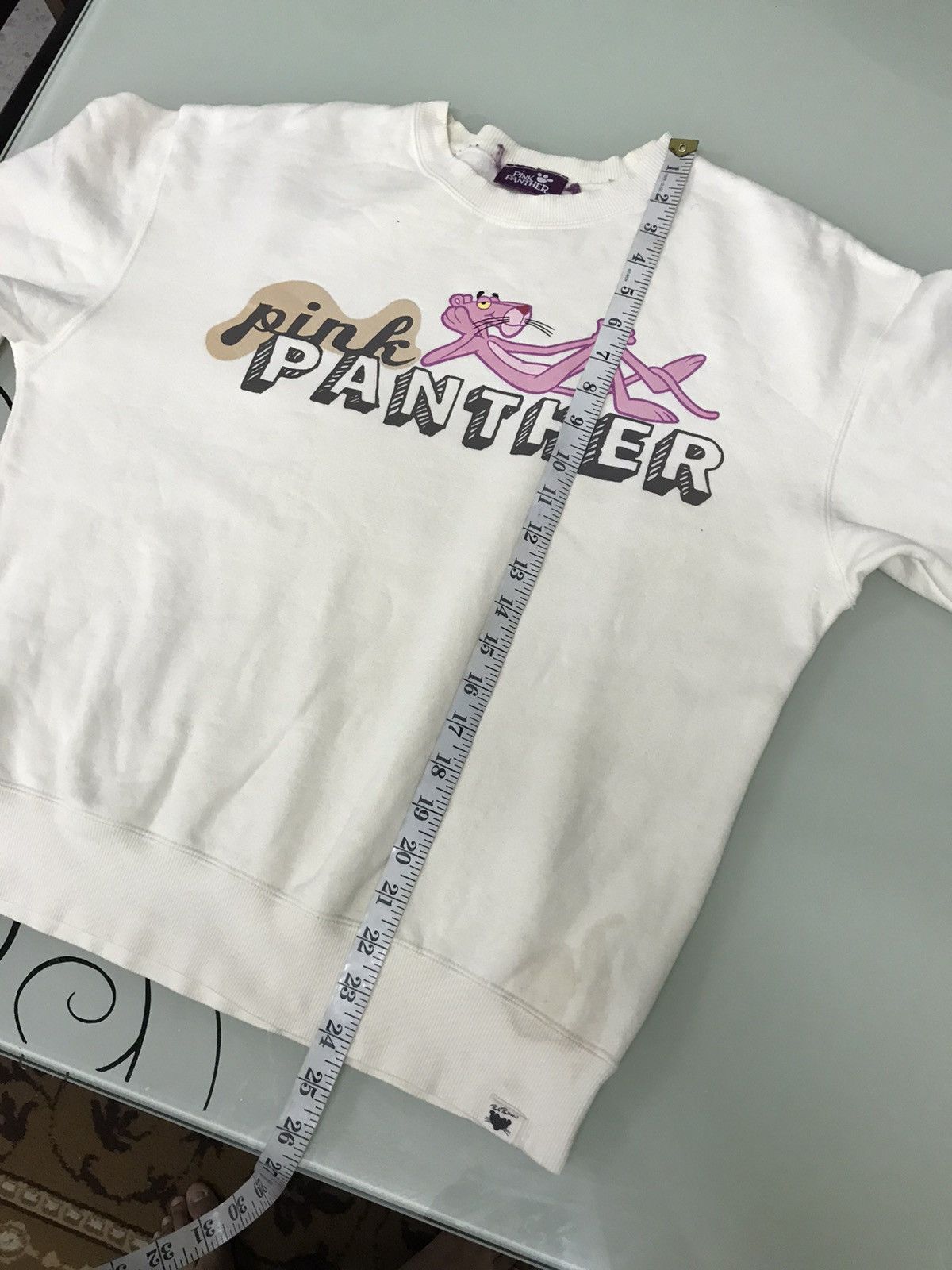 Vintage Vintage Pink Panther Big Logo Sweatshirt Size L / US 10 / IT 46 - 16 Thumbnail