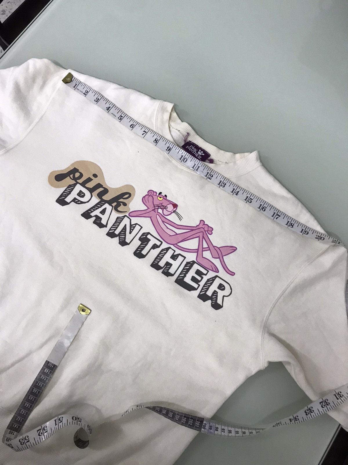 Vintage Vintage Pink Panther Big Logo Sweatshirt Size L / US 10 / IT 46 - 15 Thumbnail