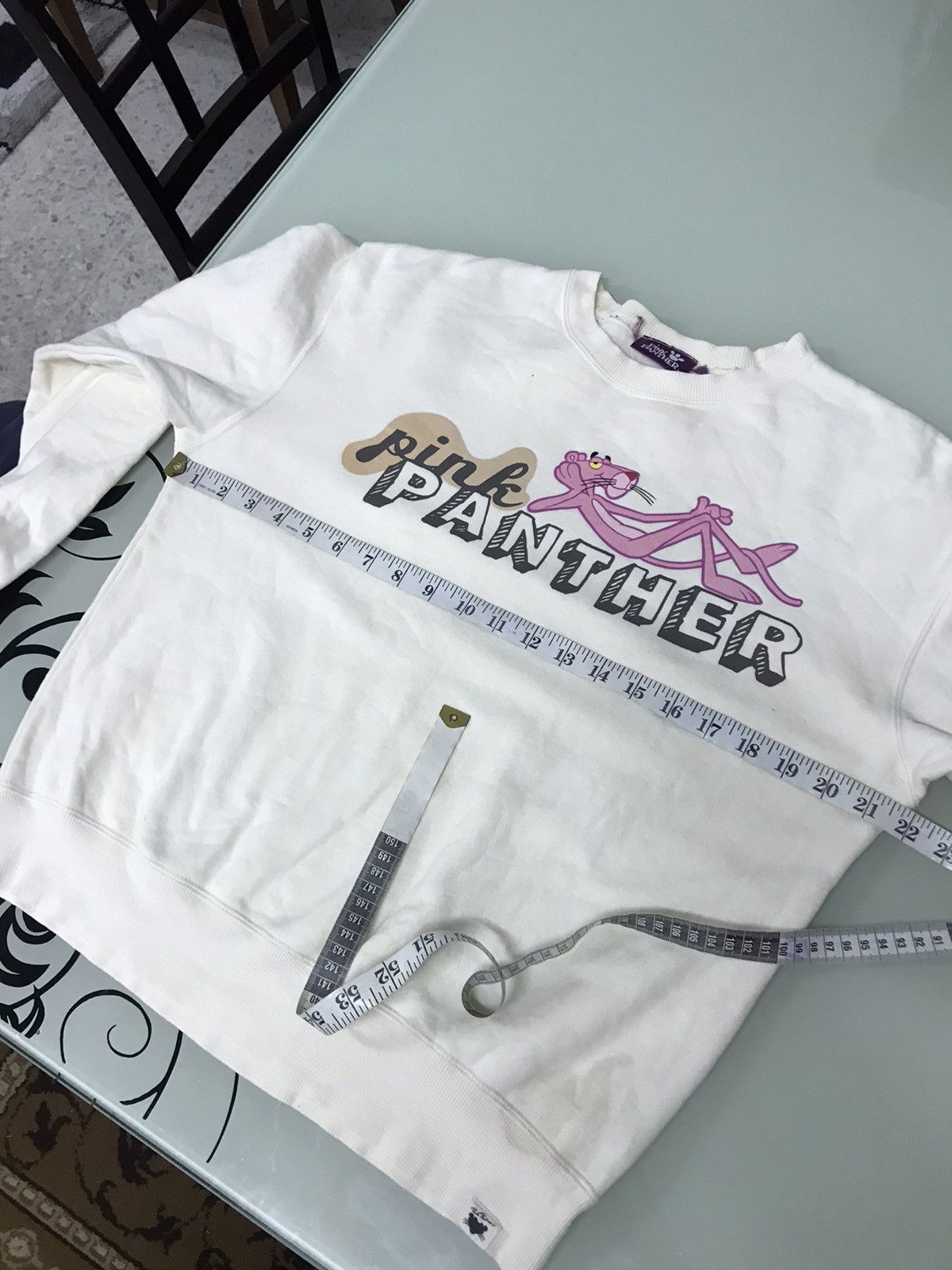 Vintage Vintage Pink Panther Big Logo Sweatshirt Size L / US 10 / IT 46 - 14 Thumbnail
