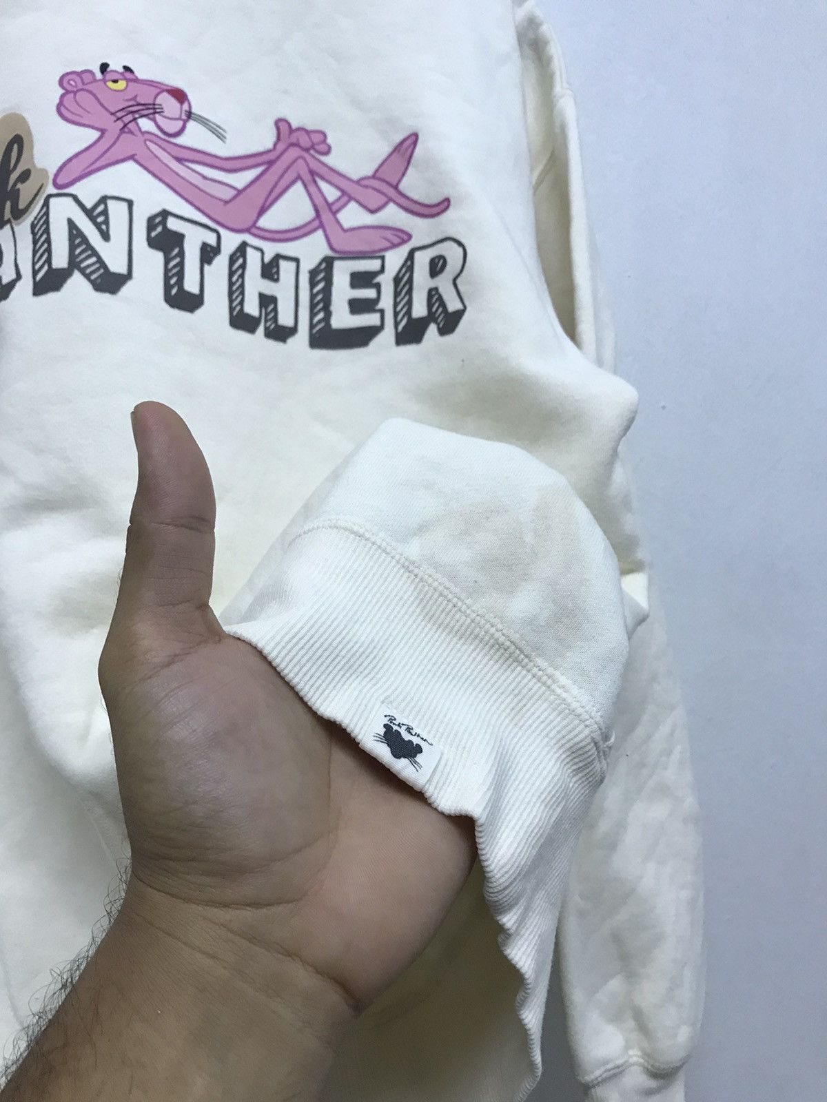 Vintage Vintage Pink Panther Big Logo Sweatshirt Size L / US 10 / IT 46 - 5 Thumbnail