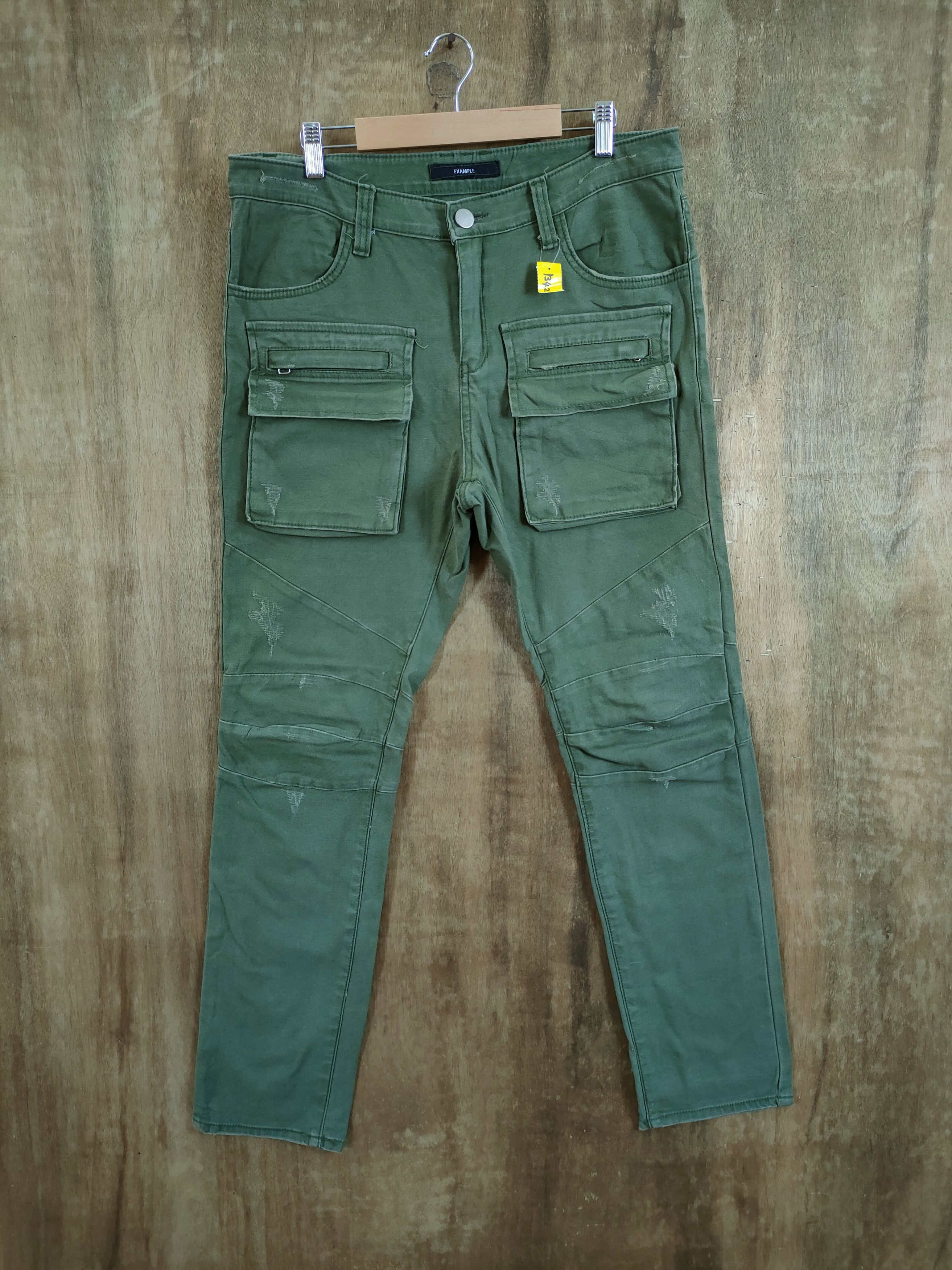 Japanese Brand DL Example green bush pants multipocket tactical cargo #1342 Size US 31 - 1 Thumbnail