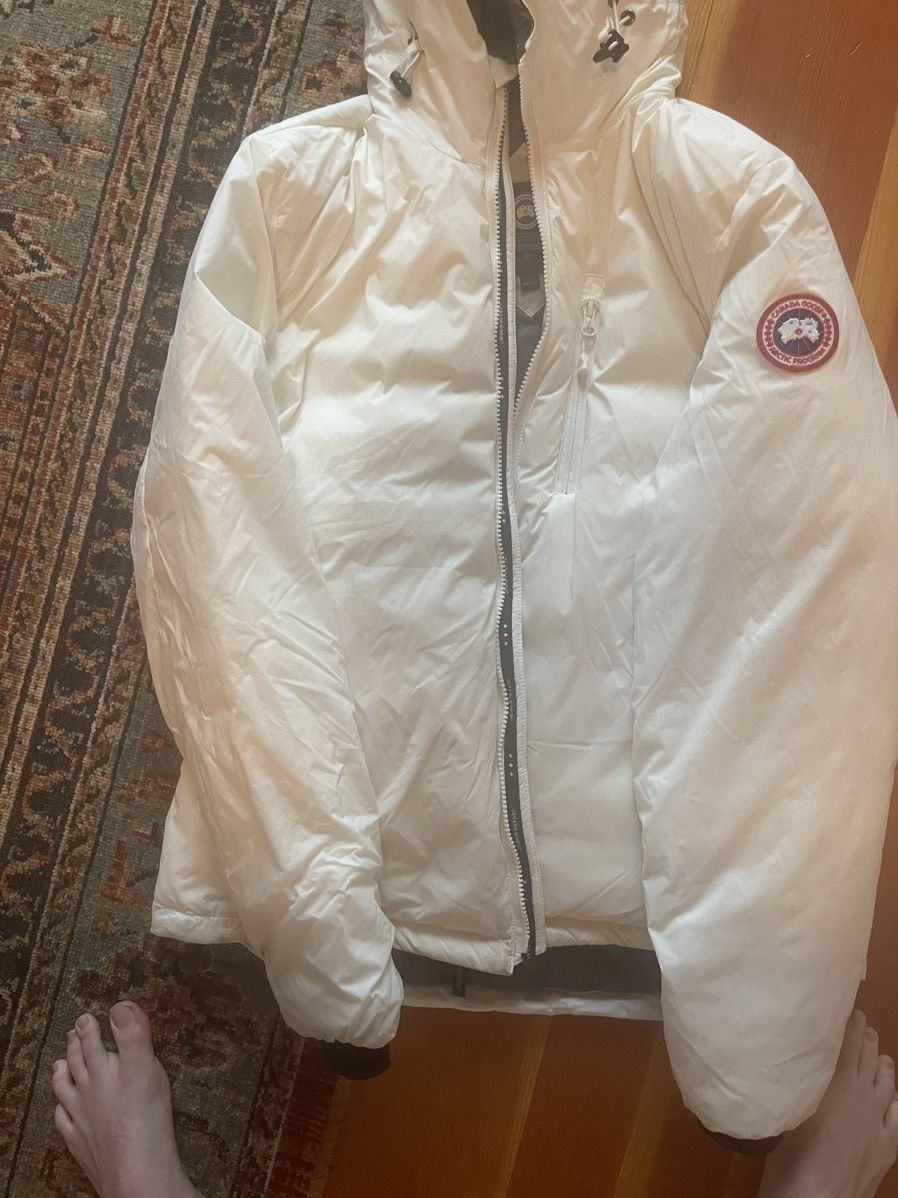 Canada Goose White Canada Goose Lodge Hoody Size US L / EU 52-54 / 3 - 3 Thumbnail