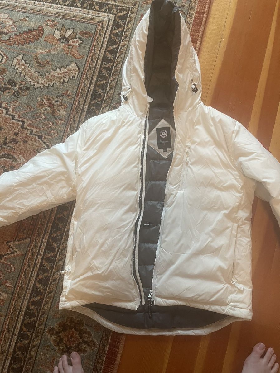 Canada Goose White Canada Goose Lodge Hoody Size US L / EU 52-54 / 3 - 1 Thumbnail