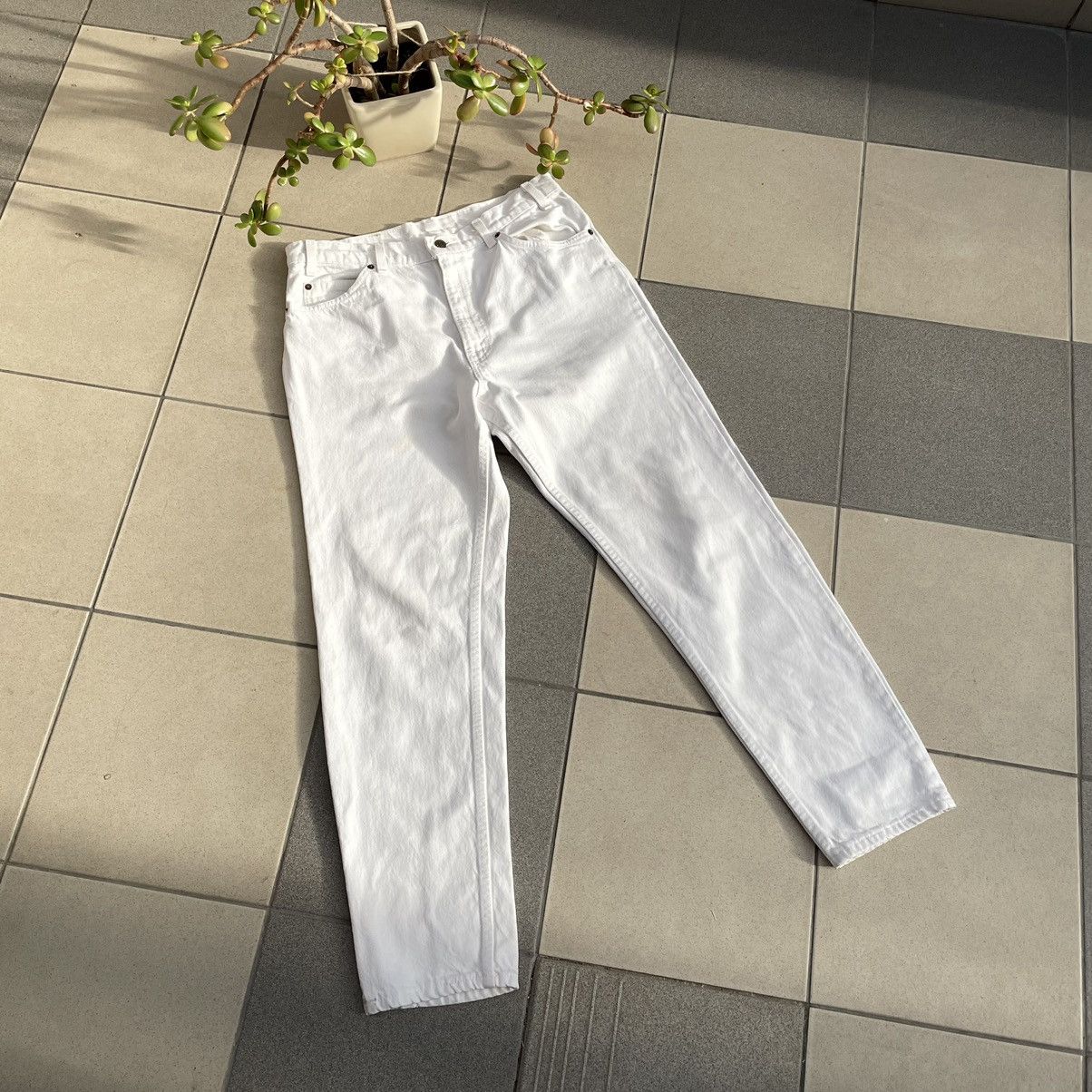 Levi's Vintage Levis 550 White Denim Jeans Size US 34 / EU 50 - 6 Thumbnail