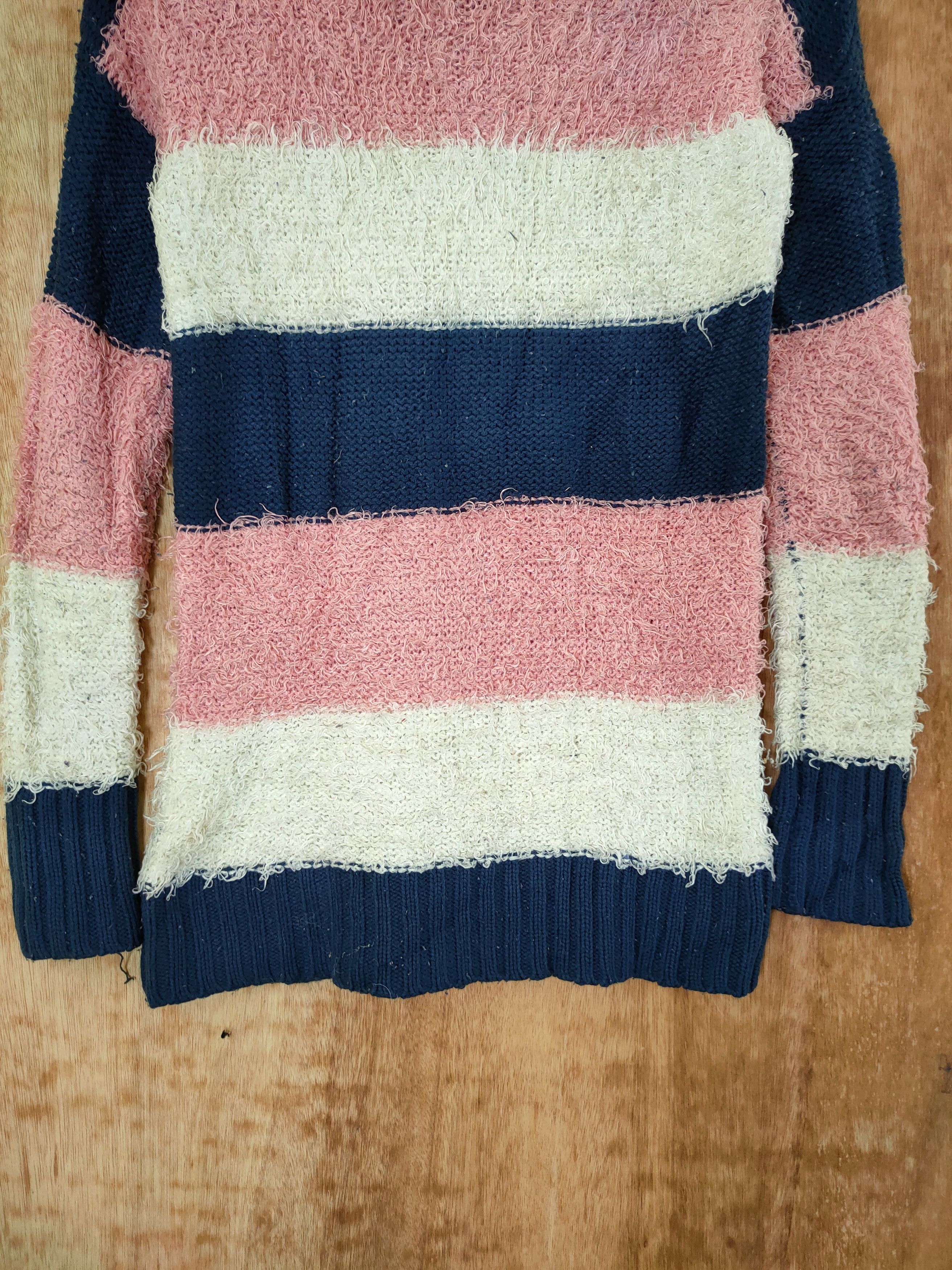 Fiorucci D Fiorucci stripe mohair knitwear fur japan #46-538 Size M / US 6-8 / IT 42-44 - 9 Thumbnail