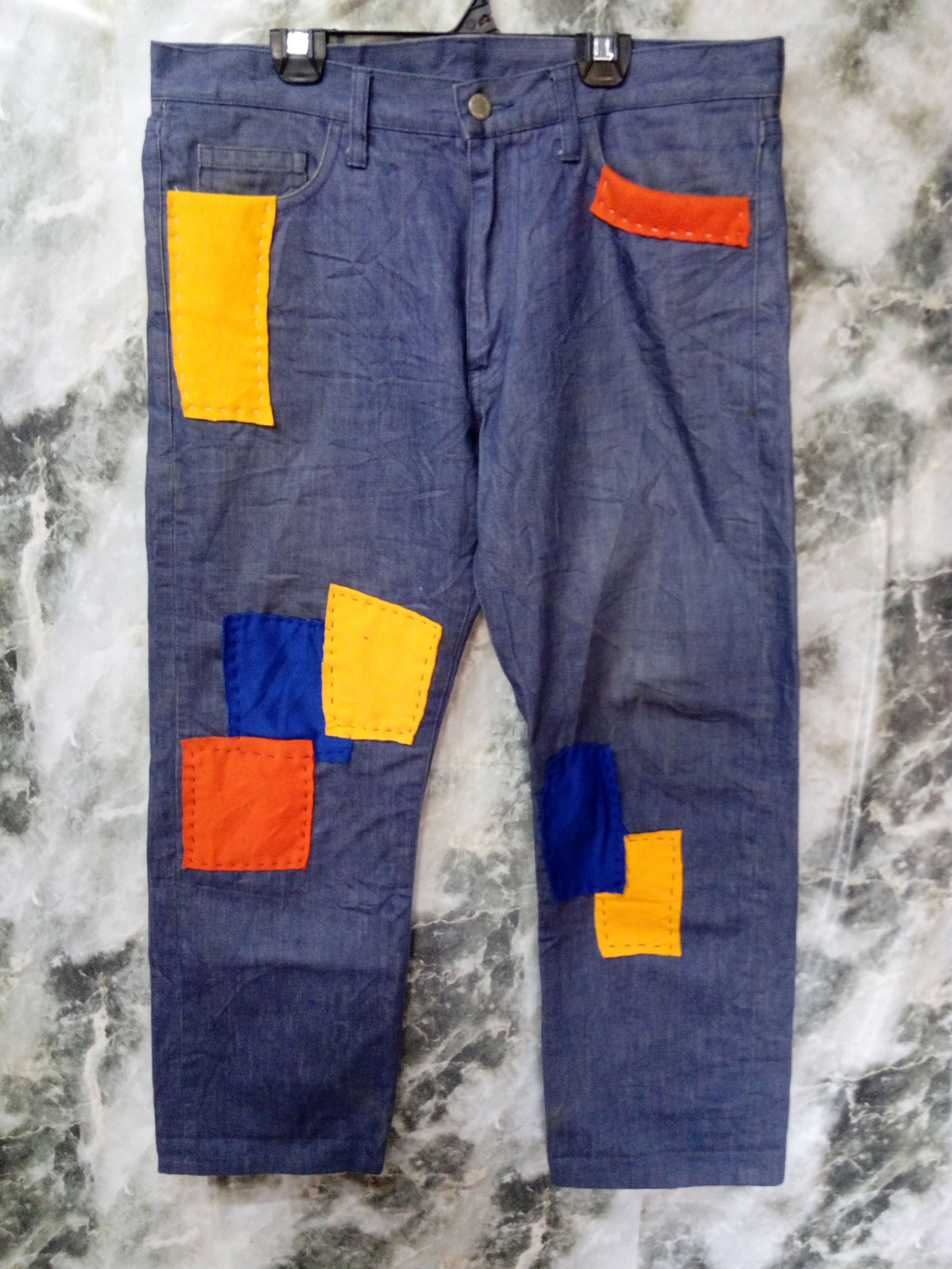 Comme Des Garcons Patchwork denim