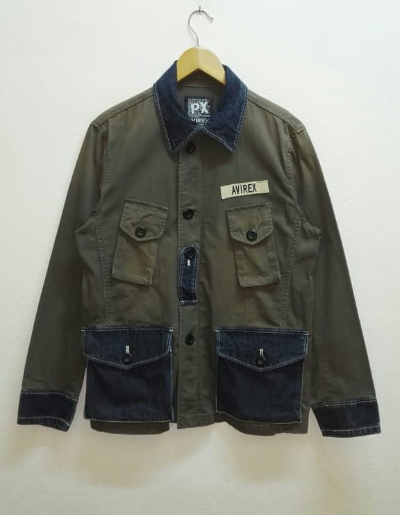 Avirex Rare🔥 Avirex USA Military Design Many Pocket From japan Size US L / EU 52-54 / 3 - 1 Thumbnail