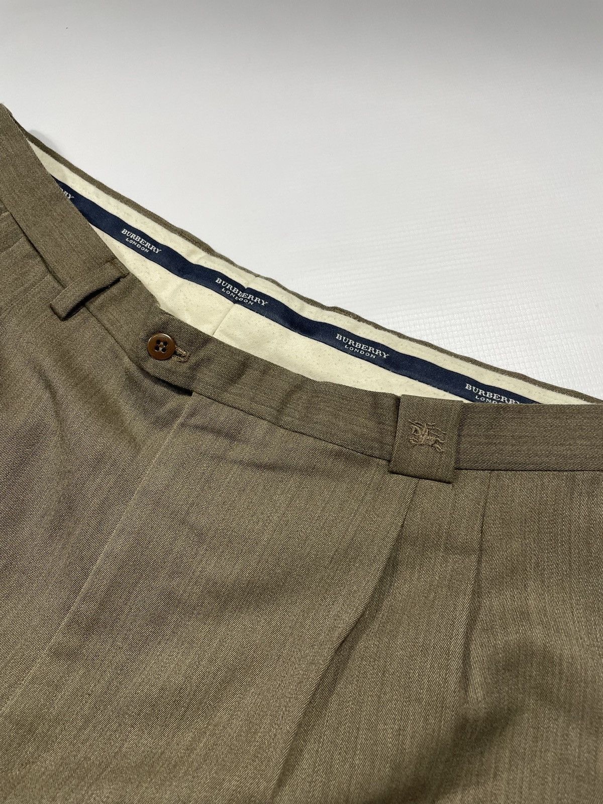 Burberry × Vintage Vintage Burberry classic pants brown colour street wear Size US 35 - 3 Thumbnail