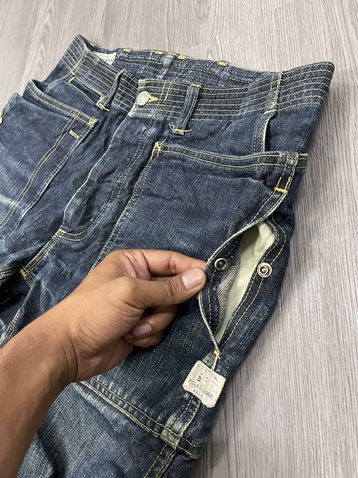 Japanese Brand × Sassafras Whole Garden Made Sassafras japan utilities pocket denim Size US 32 / EU 48 - 15 Thumbnail