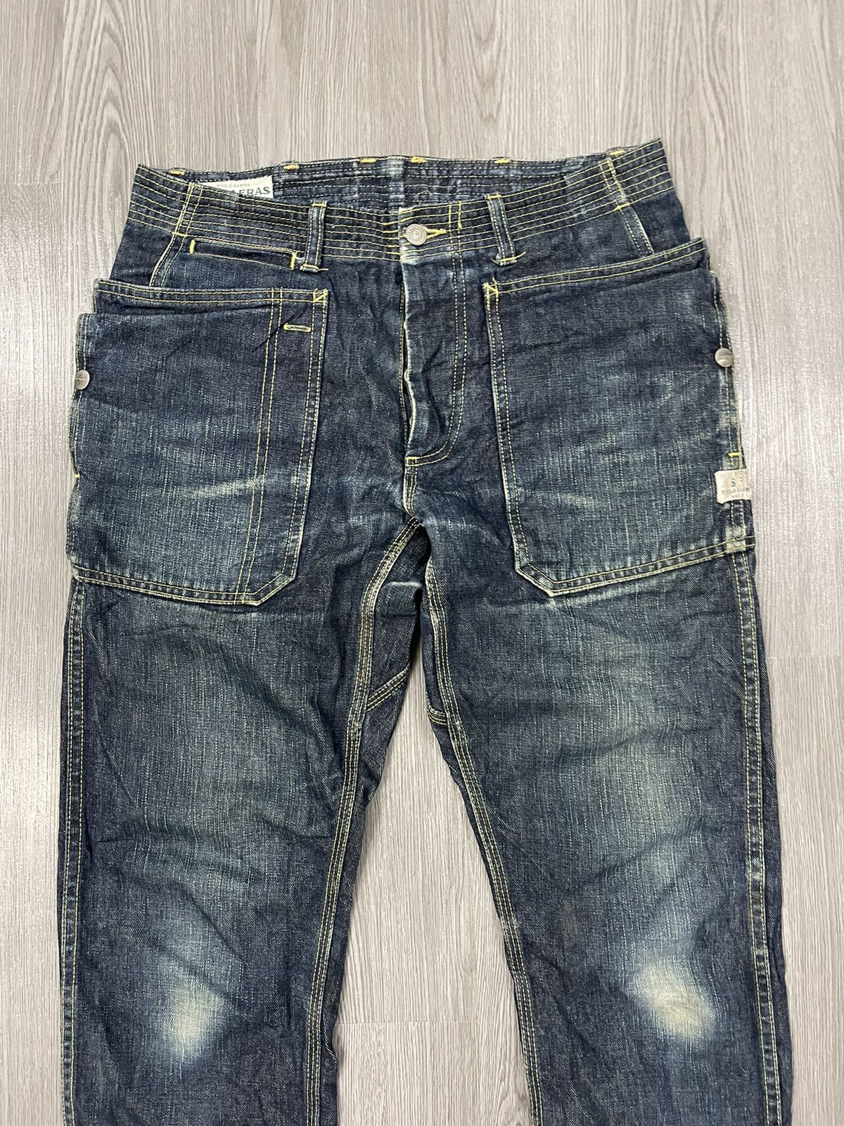 Japanese Brand × Sassafras Whole Garden Made Sassafras japan utilities pocket denim Size US 32 / EU 48 - 2 Thumbnail