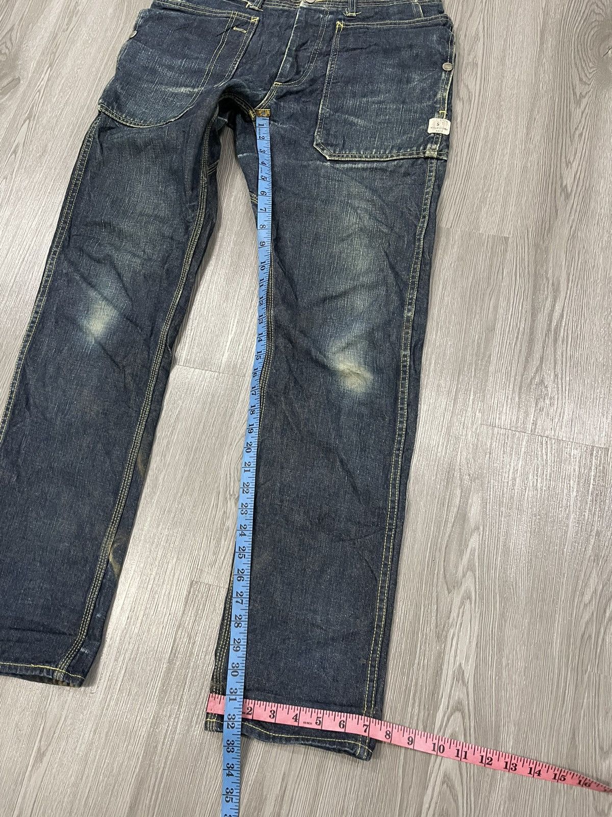 Japanese Brand × Sassafras Whole Garden Made Sassafras japan utilities pocket denim Size US 32 / EU 48 - 14 Thumbnail