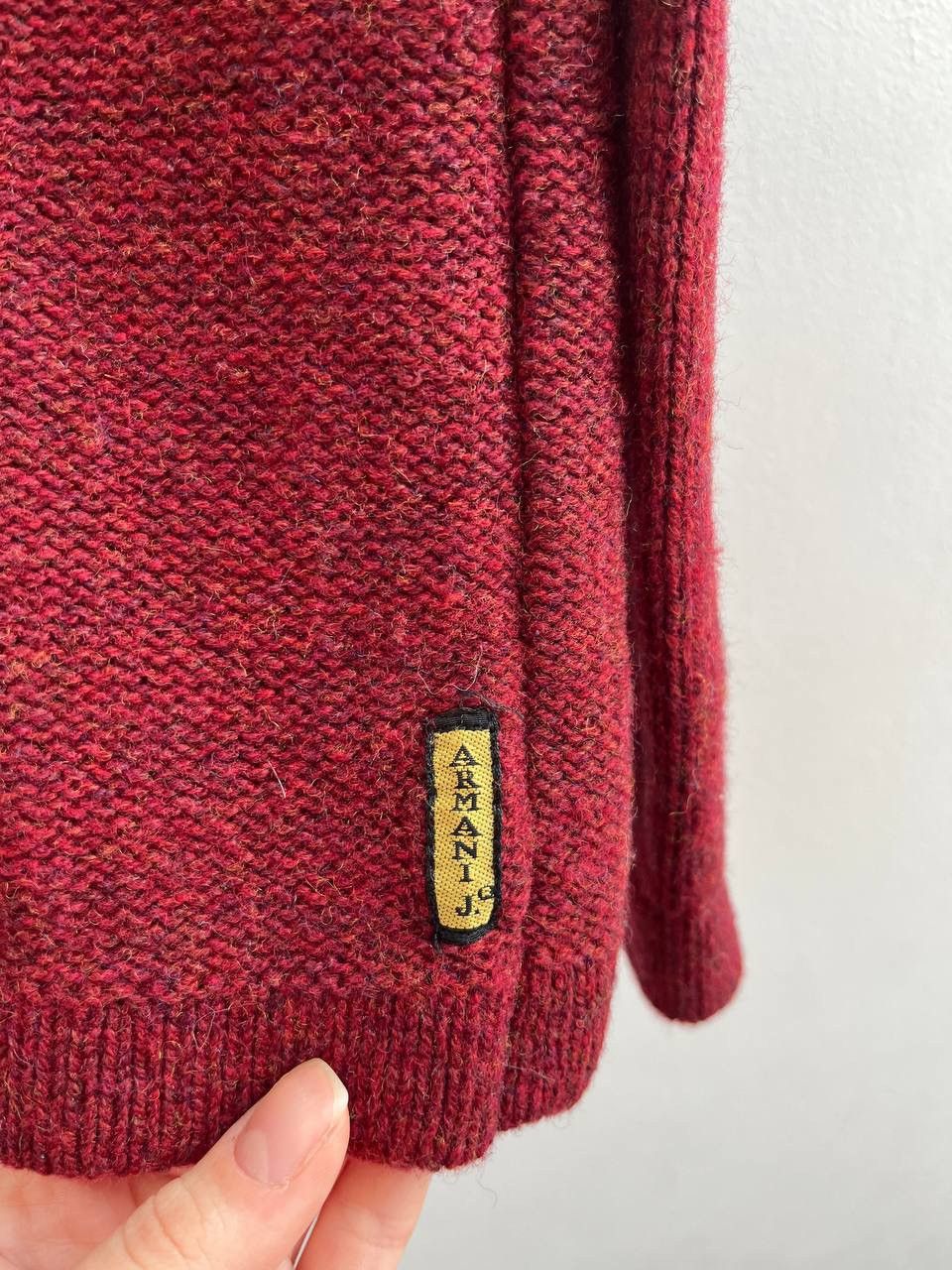 Armani × Vintage Vintage 00’s Armani Jeans Lana Wool Sweater Size US XL / EU 56 / 4 - 9 Thumbnail