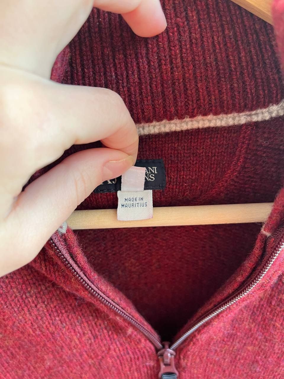 Armani × Vintage Vintage 00’s Armani Jeans Lana Wool Sweater Size US XL / EU 56 / 4 - 6 Thumbnail